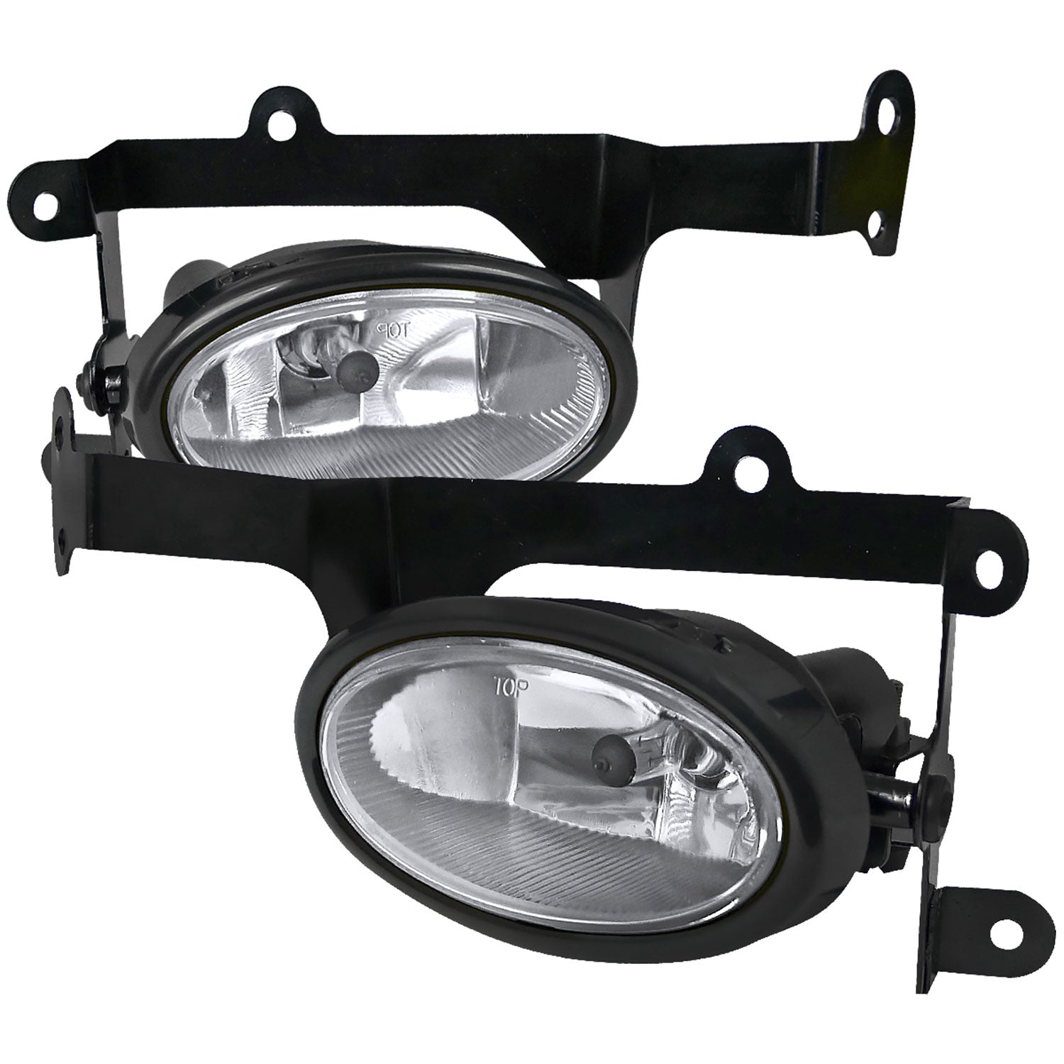 2006-2008 Honda Civic Coupe H11 Fog Lights Kit Chrome Housing/Clear Lens