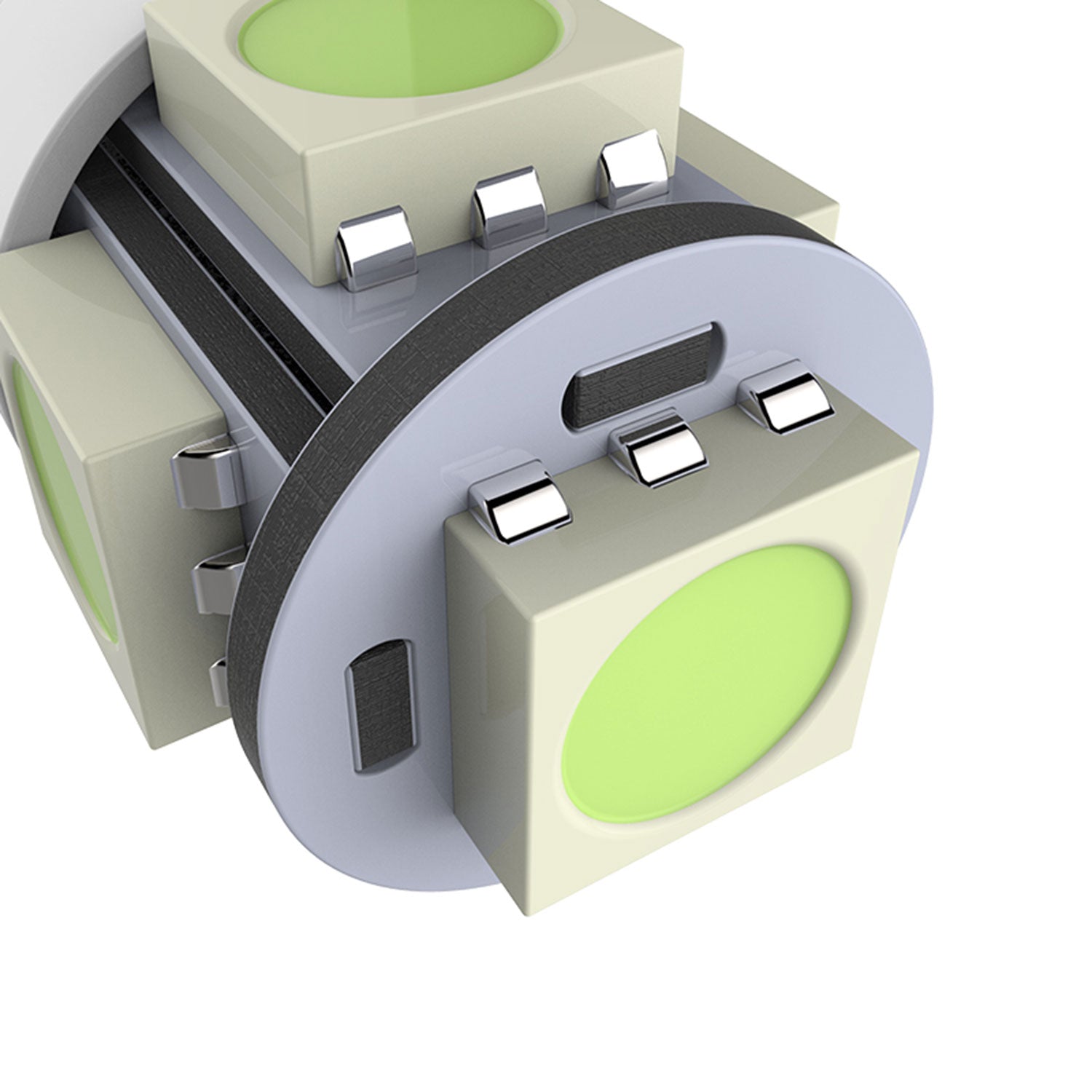 T10 5 SMD Wedge LED License Plate, Side Marker, Lamp Light Bulb - 2PC White