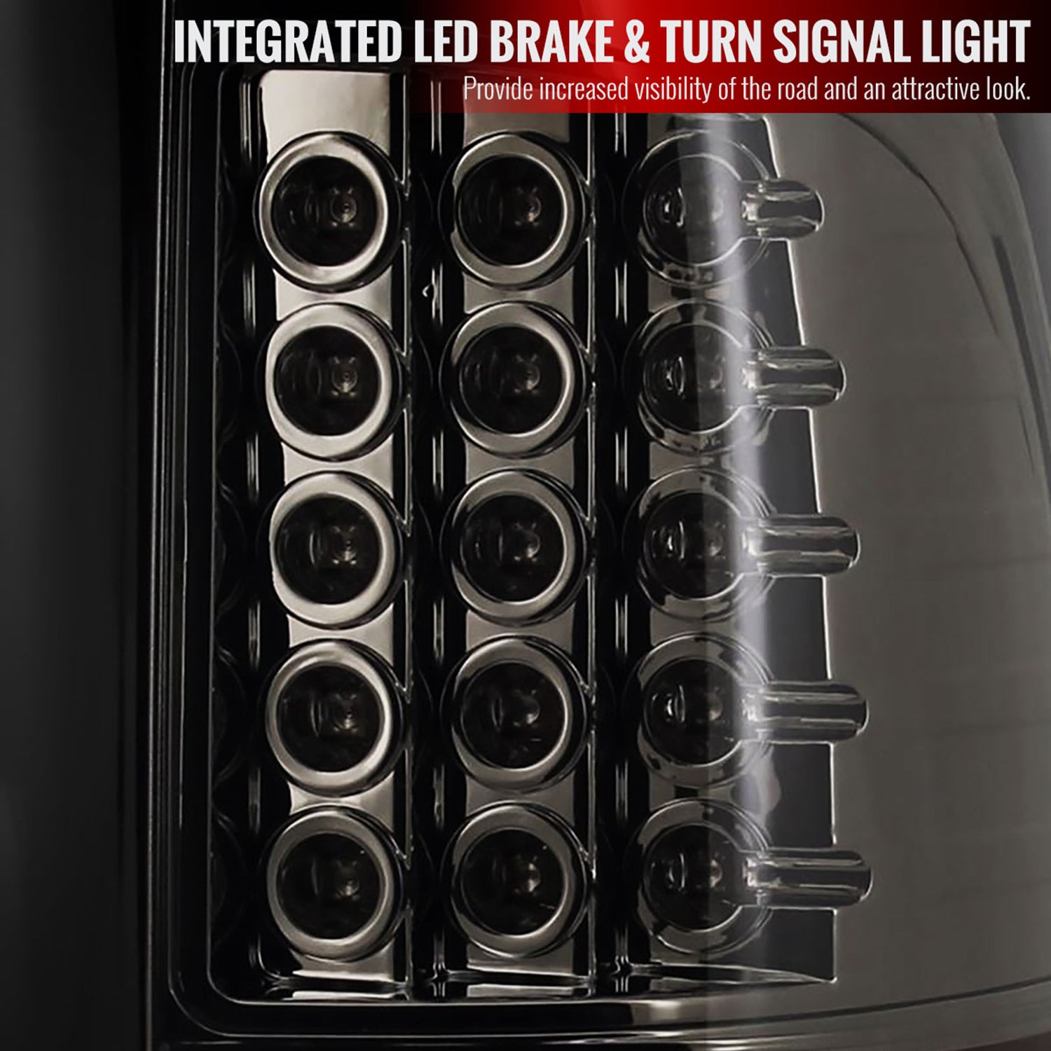 2009-2018 Dodge RAM 1500 RAM 2500 3500 LED Tail Lights Glossy Black/Smoke