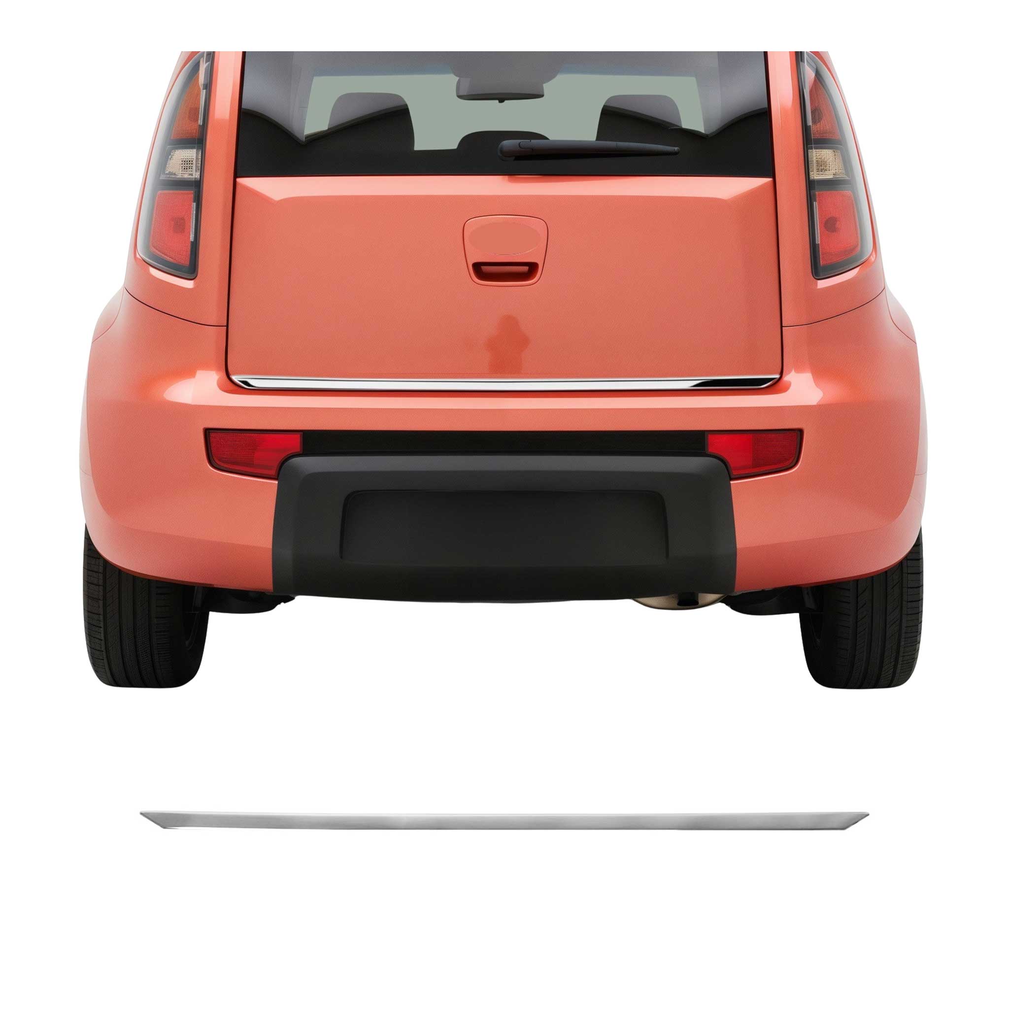 2010-2013 Kia Soul Rear Trunk Molding Trim Stainless Steel Silver