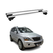 2003-2009 Kia Sorento Roof Rack Cross Bars Silver