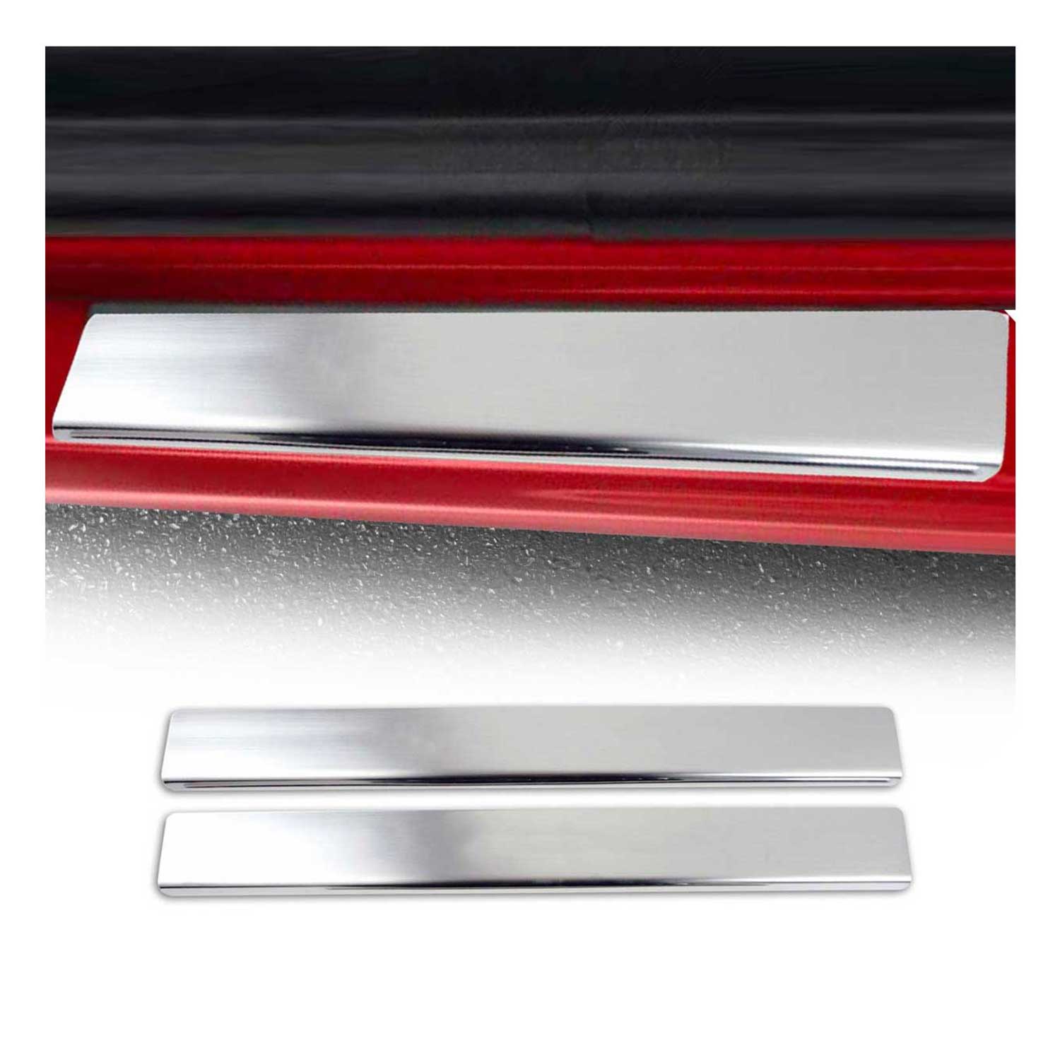 2010-2013 Ford Transit Connect Door Sill Scuff Plate Scratch Protector Stainless Steel