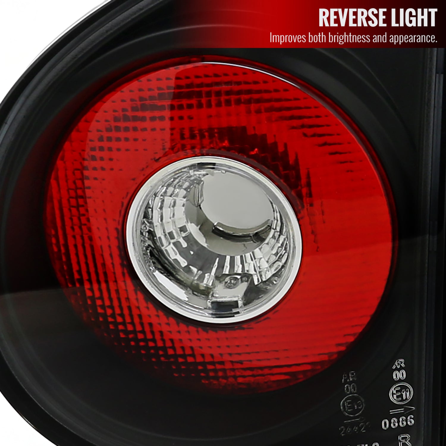 2006-2009 VW Golf GTI Mk5/Rabbit/R32 Tail Lights Matte Black/Clear Lens