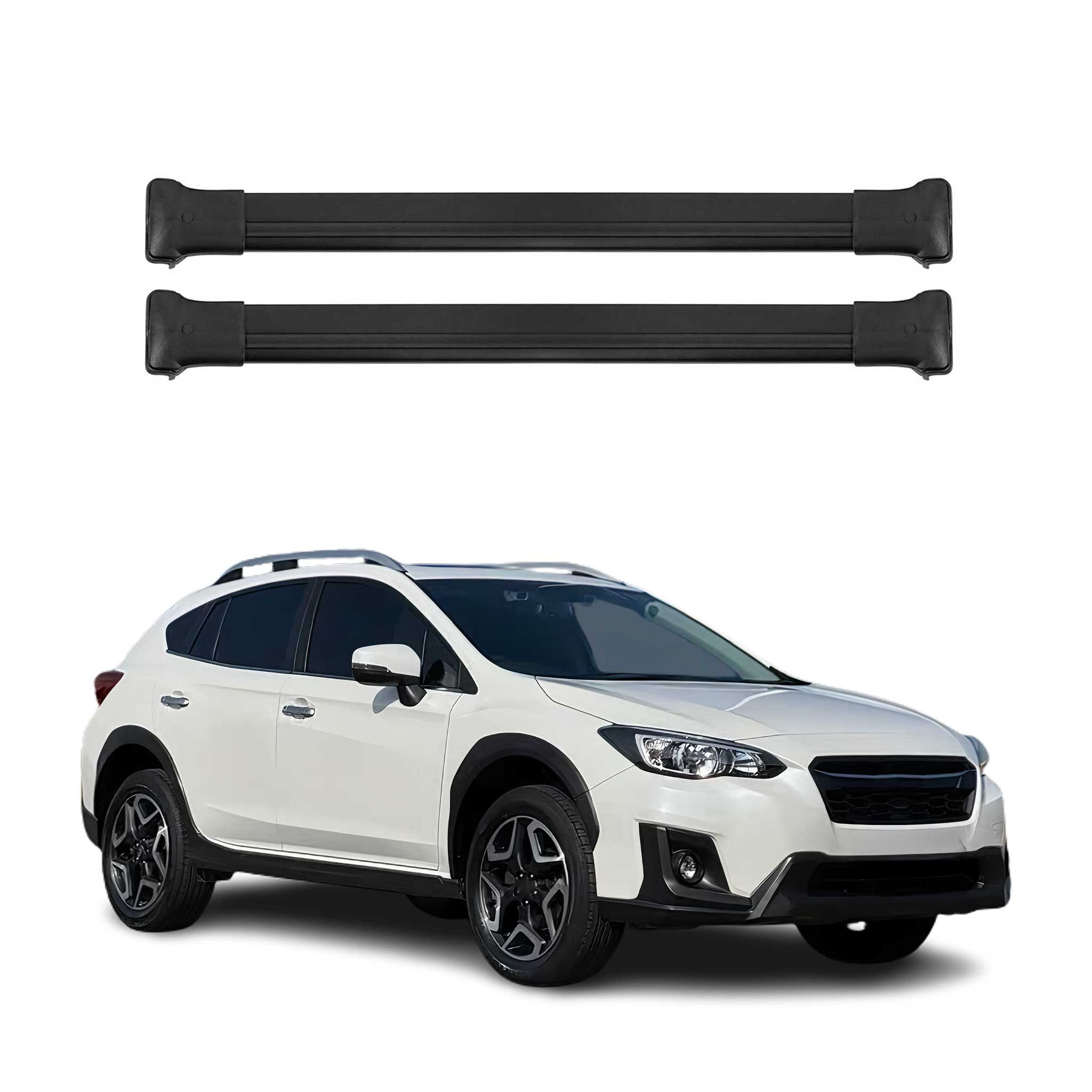 2018-2023 Subaru Crosstrek Roof Rack Cross Bars Black