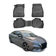 2020-2025 Nissan Sentra Floor Mats Liners Full Set All Weather Black