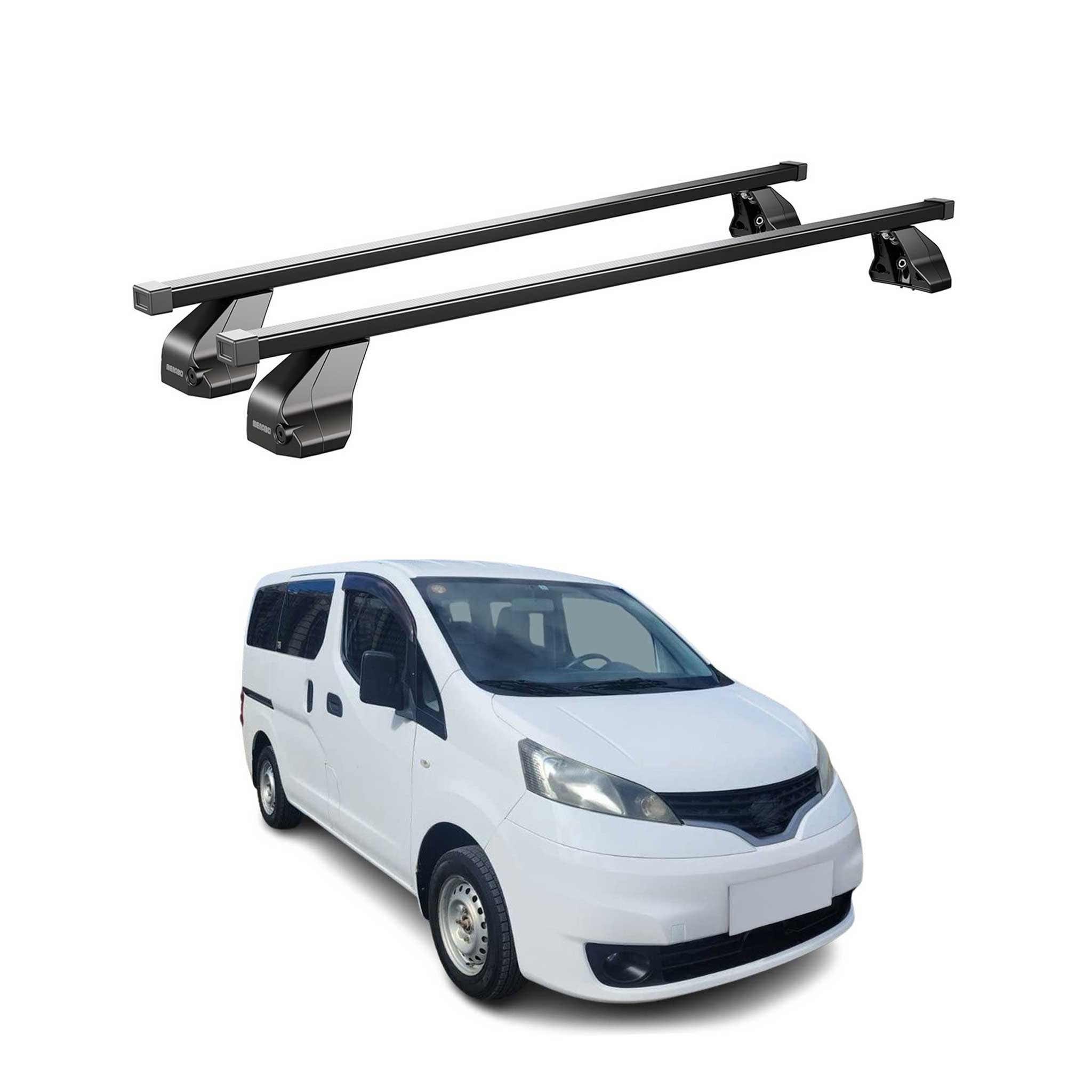 2013-2021 Nissan NV200 Roof Rack Cross Bars Black