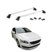2015-2018 Volvo V60 Roof Rack Cross Bars Silver Luggage Carrier 2 Pcs