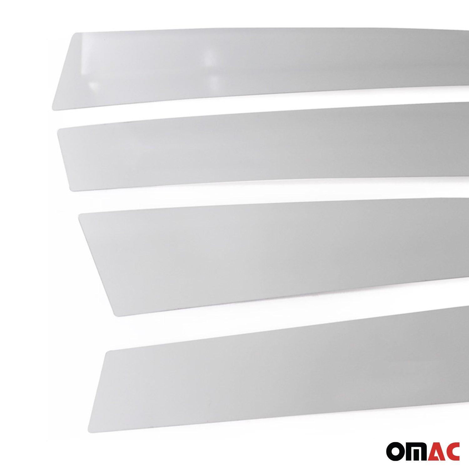 2021-2025 Hyundai Elantra Window B Pillar Posts Door Trim Stainless Steel Silver 4x