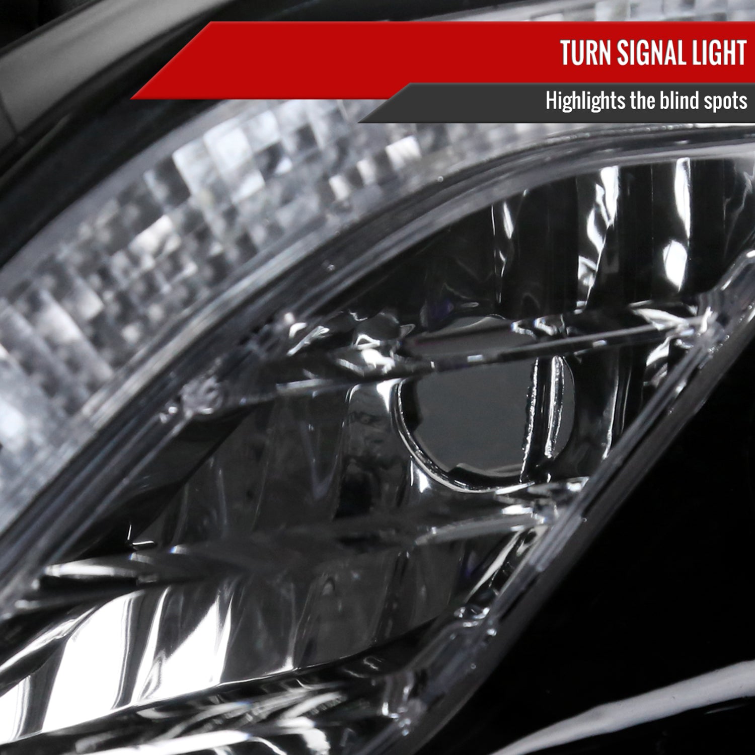 2011-2013 Toyota Corolla Projector Headlights LED Light Glossy Black/Smoke