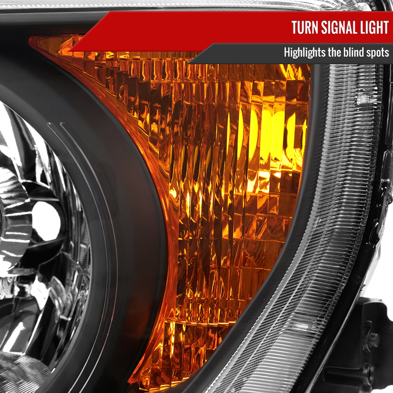 2003-2008 Honda Element Factory Style Headlights Matte Black/Clear Lens