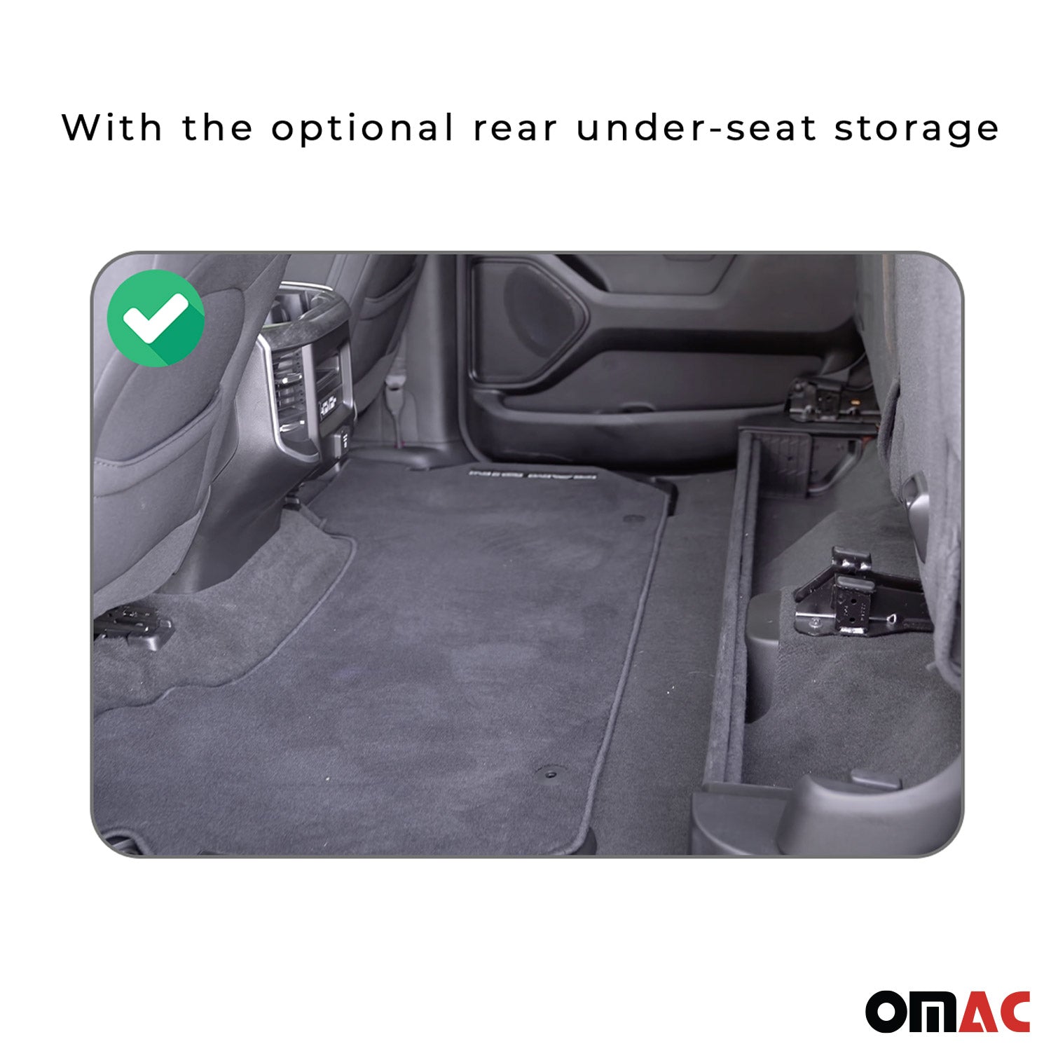 2020-2025 Jeep Gladiator Premium Floor Mats Liners First and Second Row Set Black