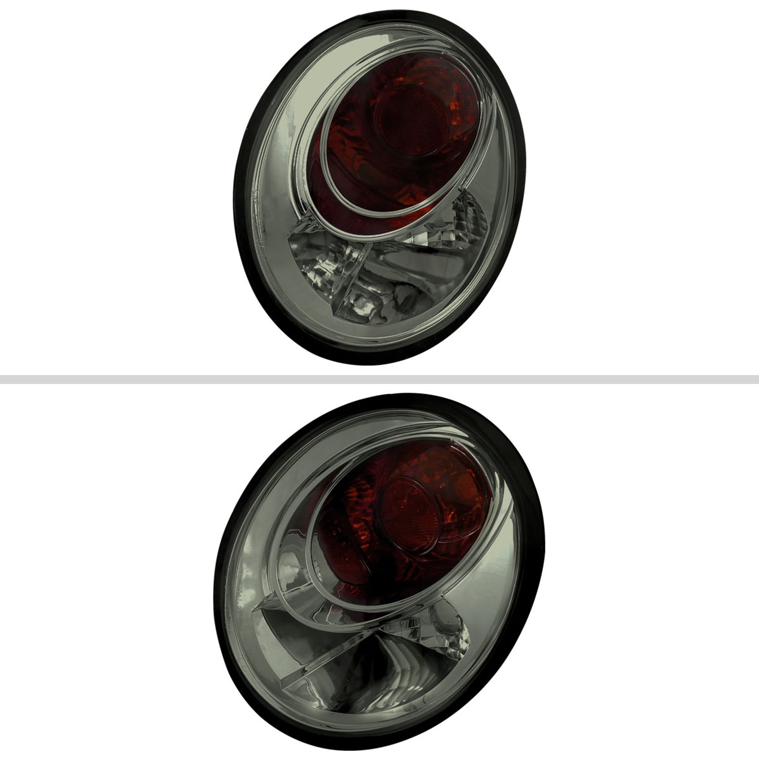 1998-2005 VW Beetle Tail Lights Chrome Housing/Smoke Lens