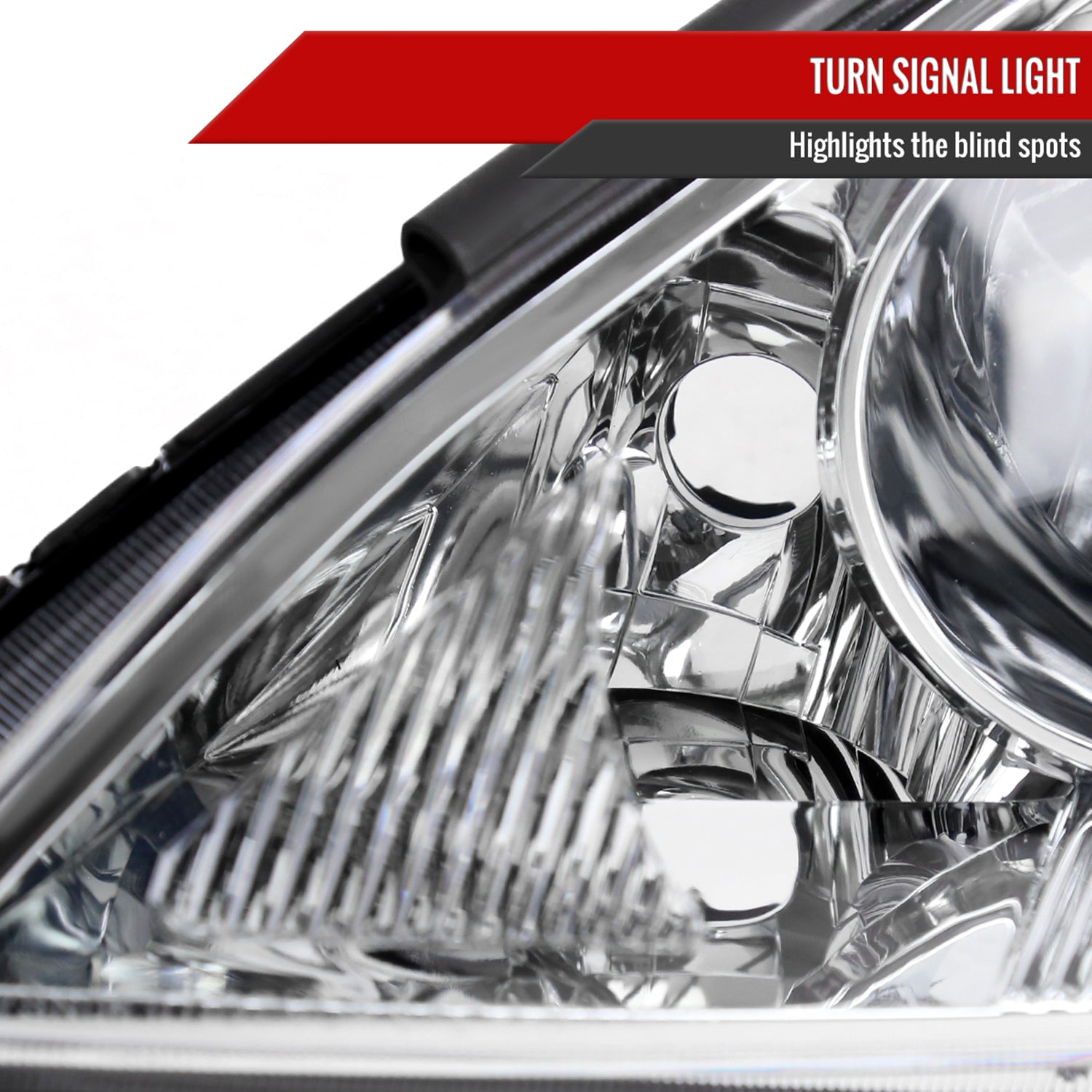 2006-2010 Toyota Sienna Factory Headlights w/Amber Reflector Chrome/Clear
