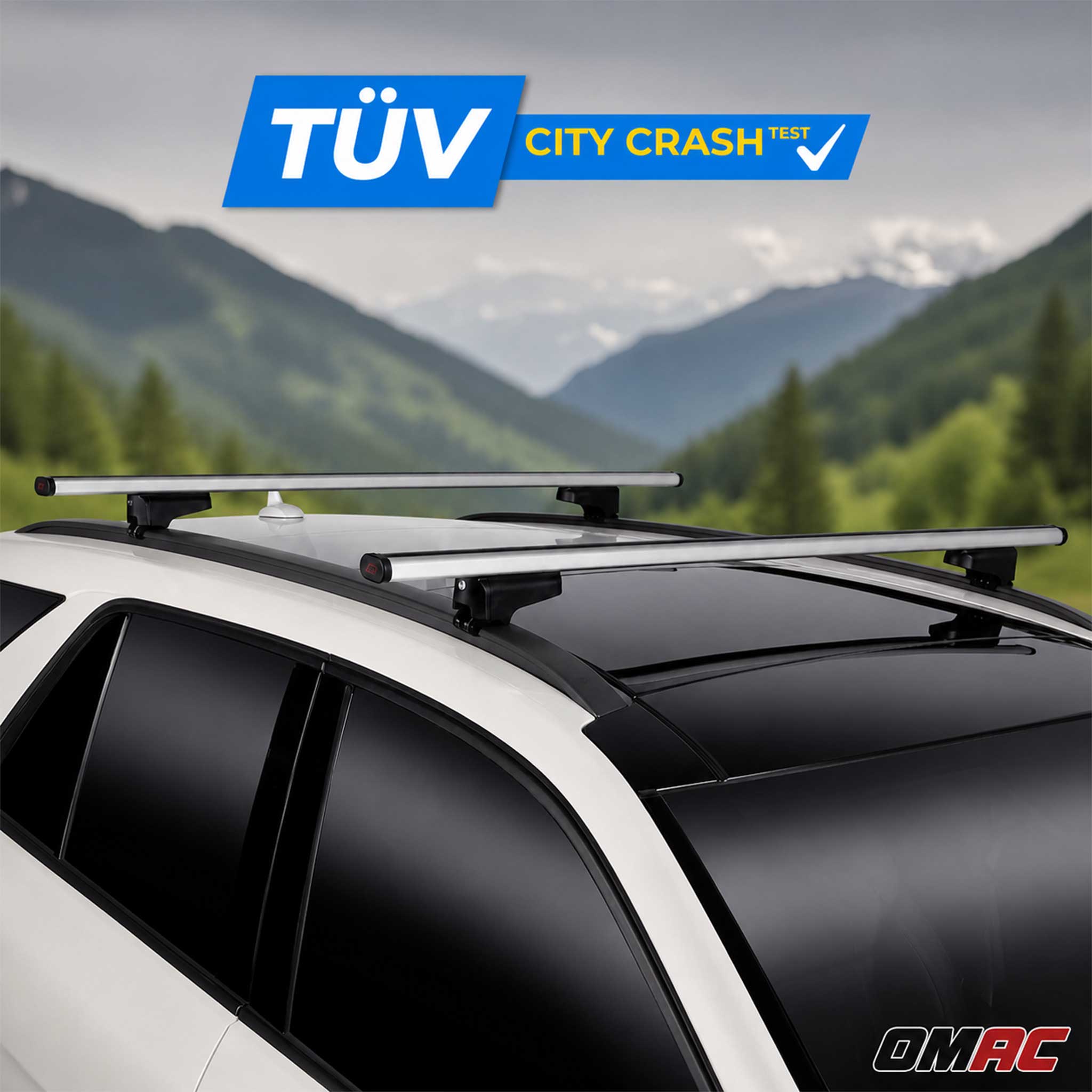 G3 Roof Racks for Audi A4 Wagon 2009-2012 Aluminium Lockable 165Lbs Gray