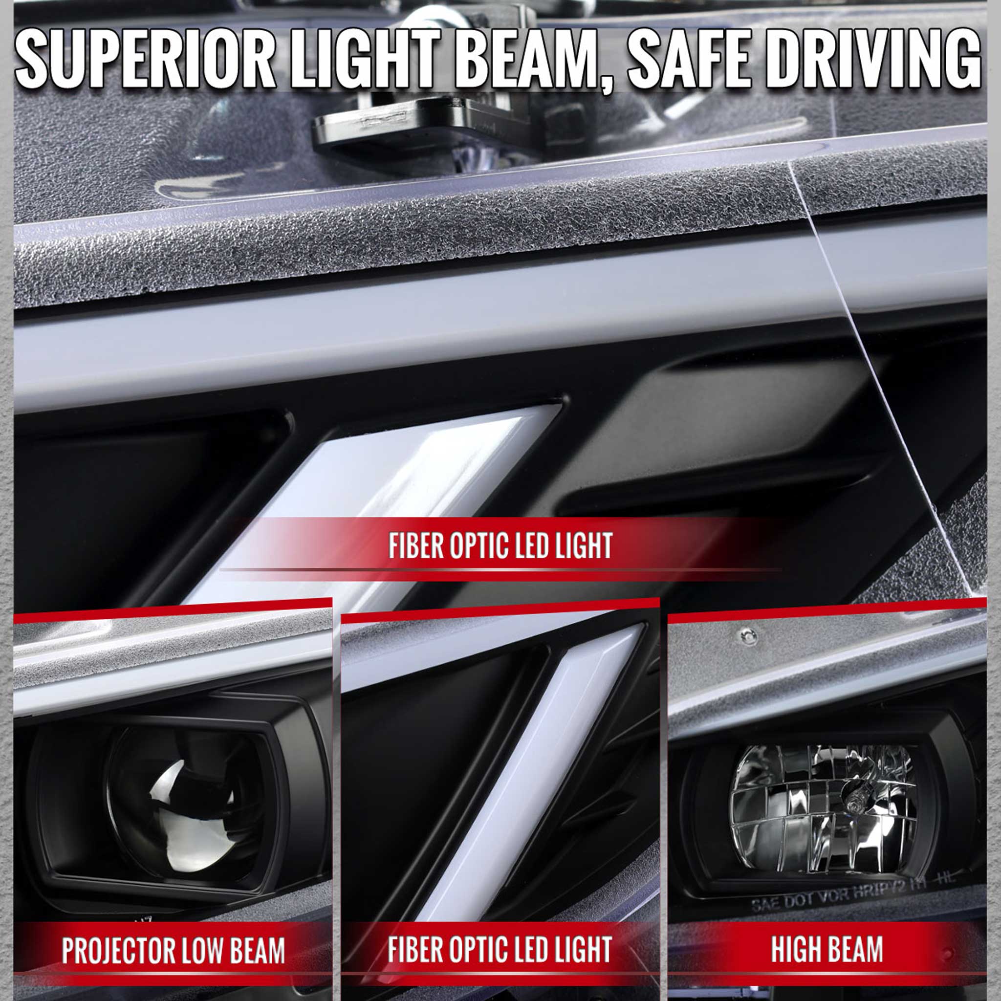 For Honda Civic 2016-2021 Projector Headlights Sequential DRL Matte Black Housing Clear Lens