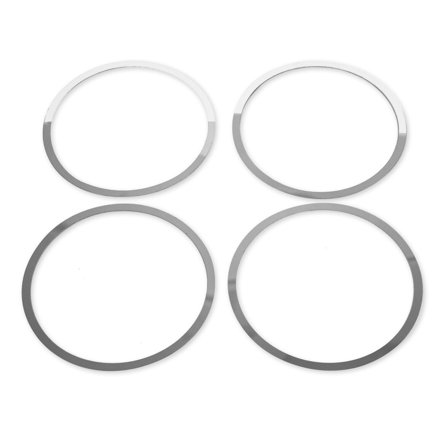 2014-2020 Nissan Rogue Speaker Audio Surround Trim Stainless Steel Silver 4 Pcs