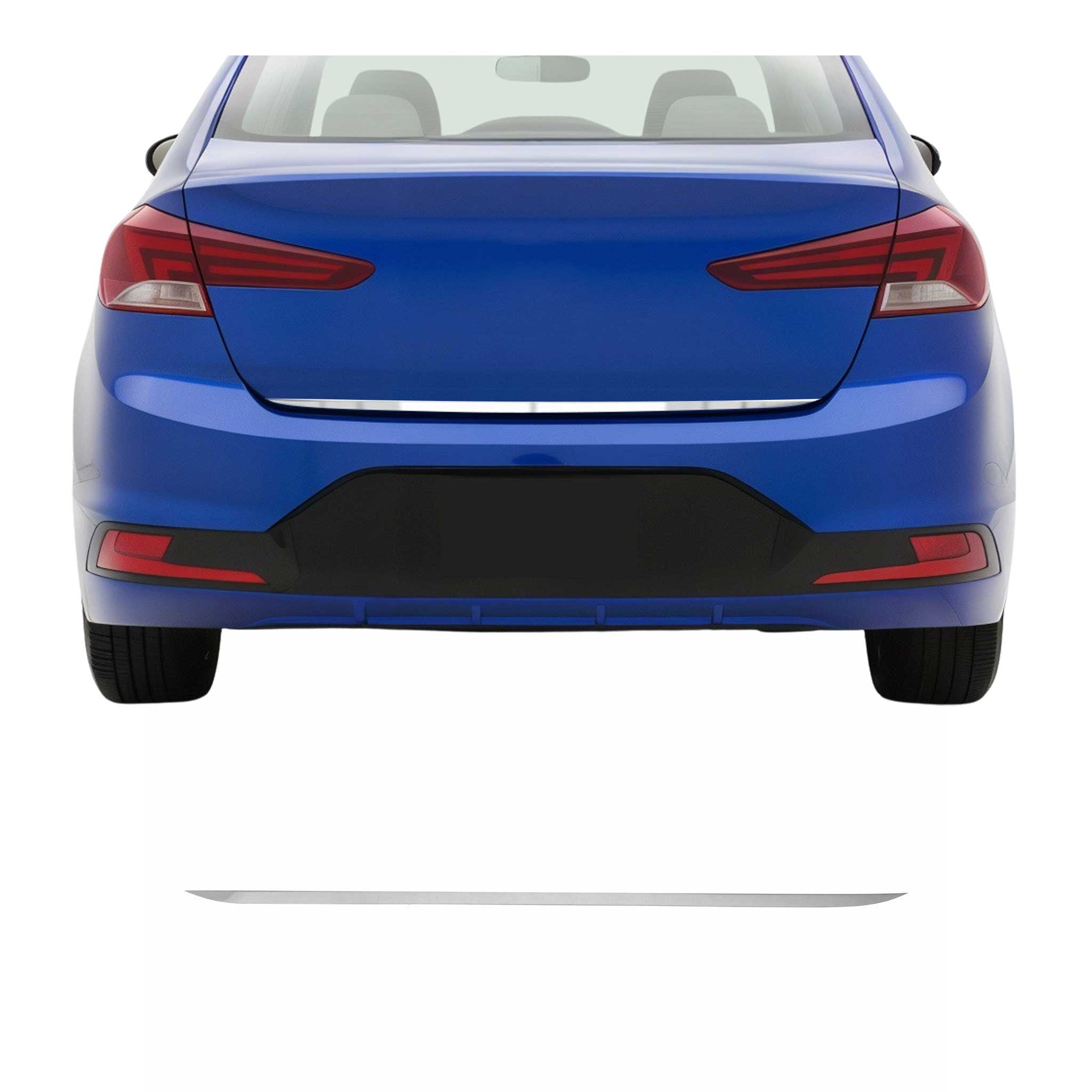 2021-2026 Hyundai Elantra Sedan Rear Trunk Lid Molding Trim Stainless Steel