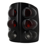 2002-2006 Dodge RAM Tail Lights Glossy Black Housing/Smoke Lens