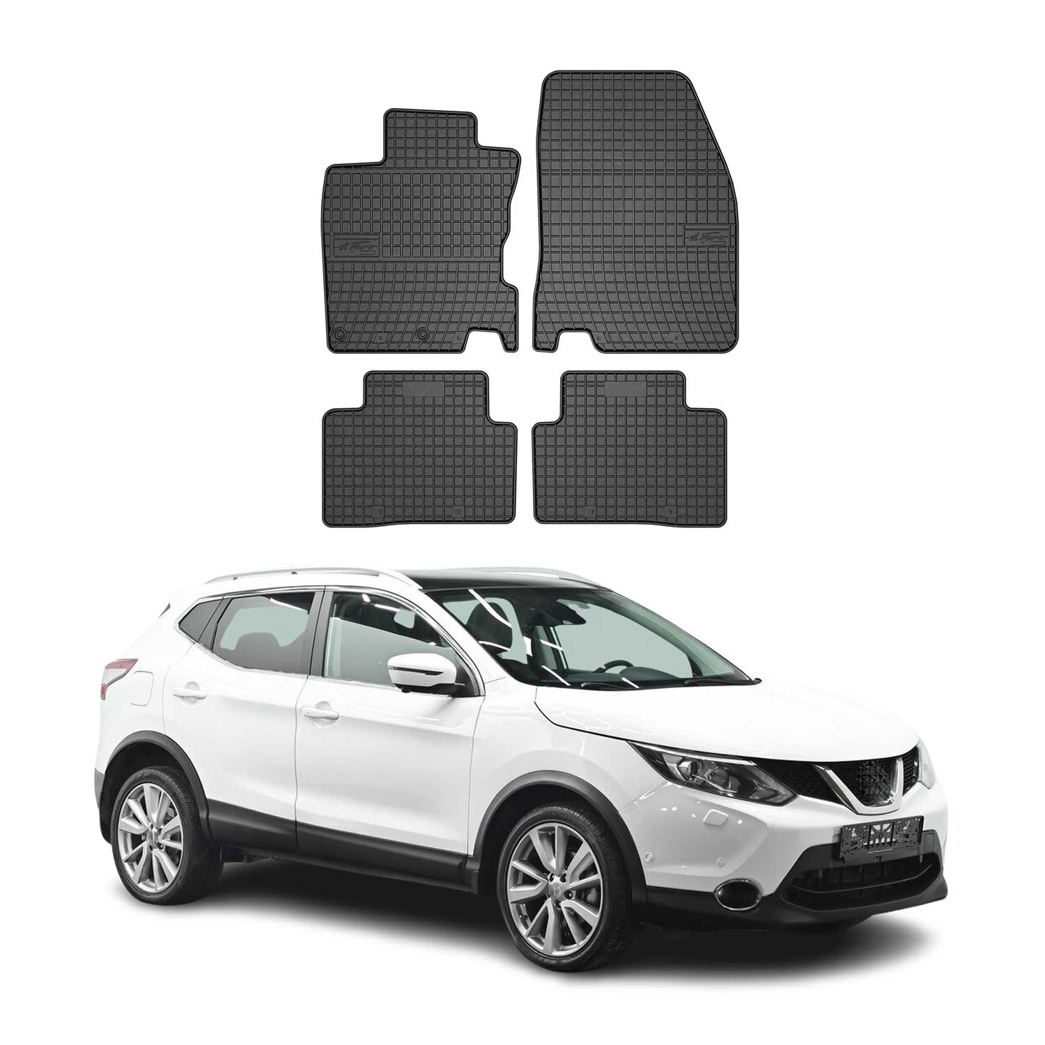2017-2022 Nissan Rogue Sport Floor Mats Liners Full Set All Weather Rubber Black