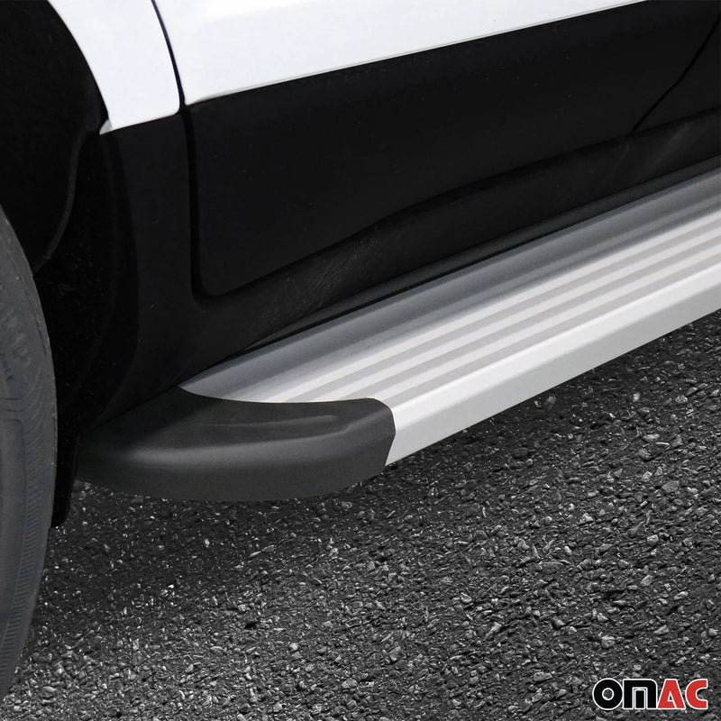 2005-2010 Jeep Commander XK 2004-2011 / Grand Cherokee WK Running Boards Side Steps Silver