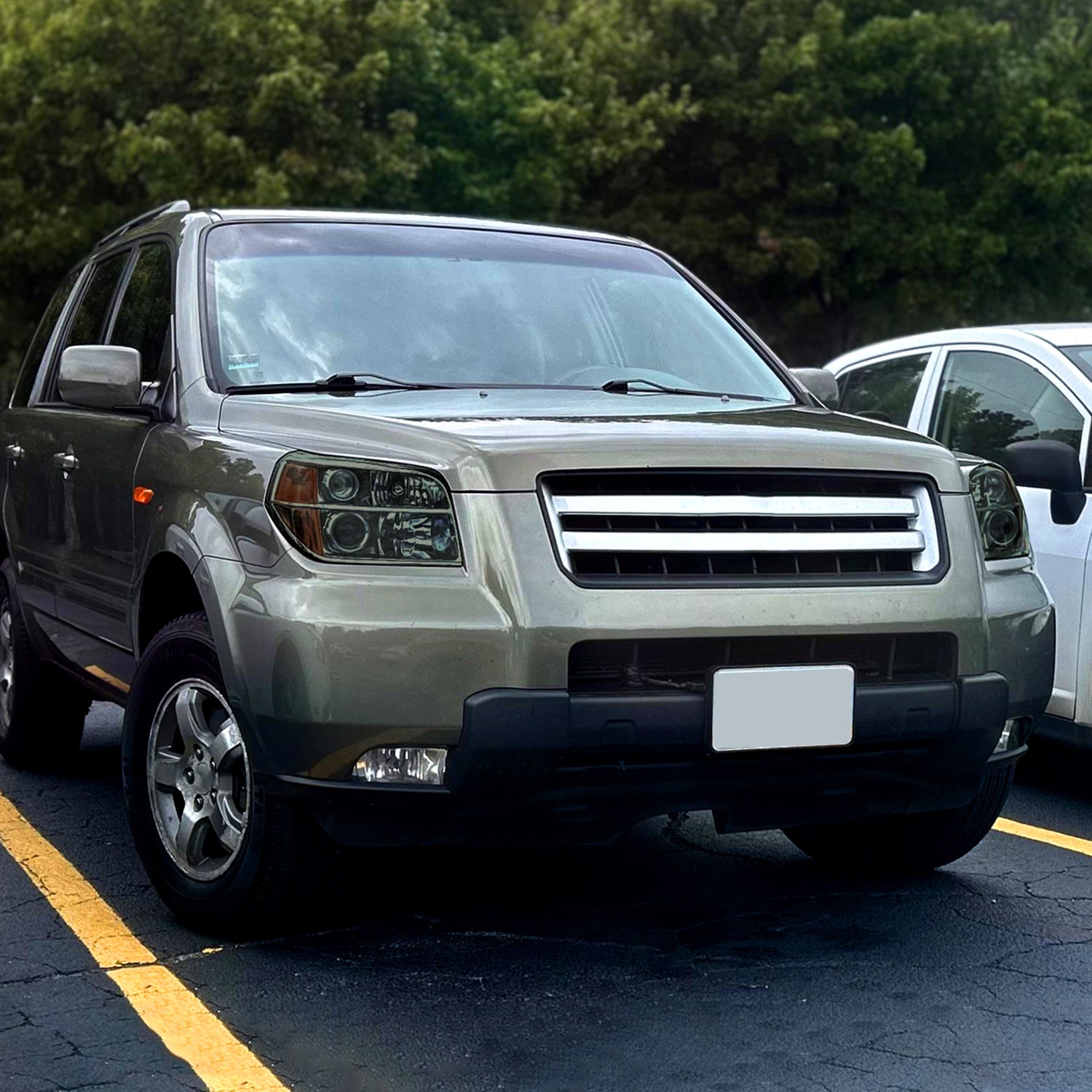 2006-2008 Honda Pilot Projector Style Headlights Chrome Housing/Smoke Lens