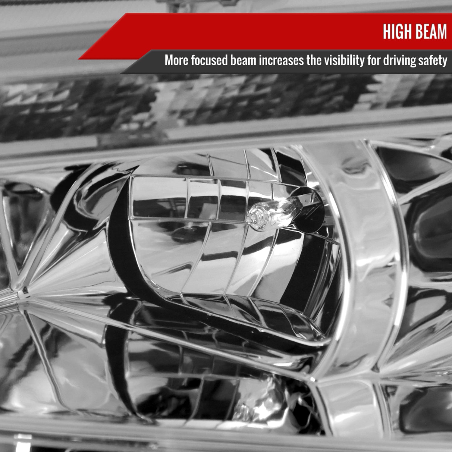 2010-2012 Ford Fusion Projector Headlights w/ LED Light Strip Chrome/Clear