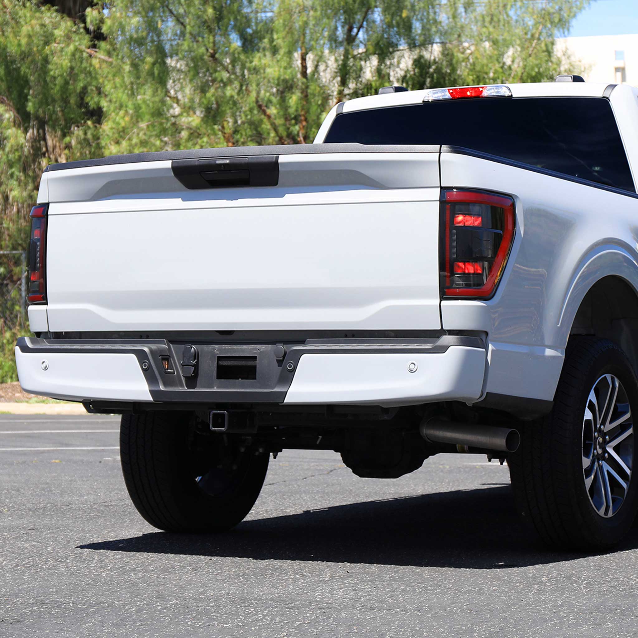 For Ford F-150 2021-2023 Full LED Tail Light Black Housing Smoked Lens