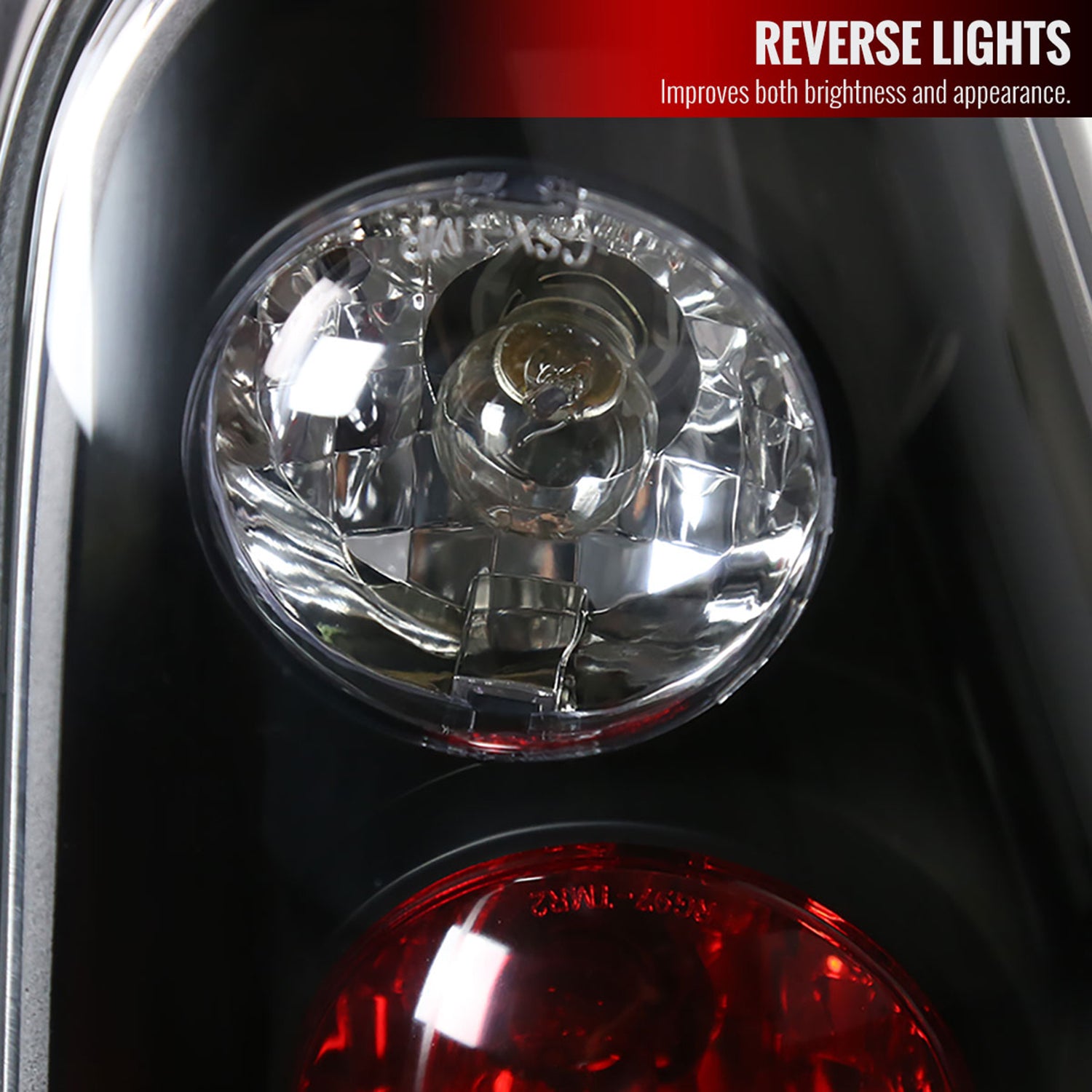 2003-2005 Toyota 4Runner Tail Lights Matte Black Housing/Clear Lens