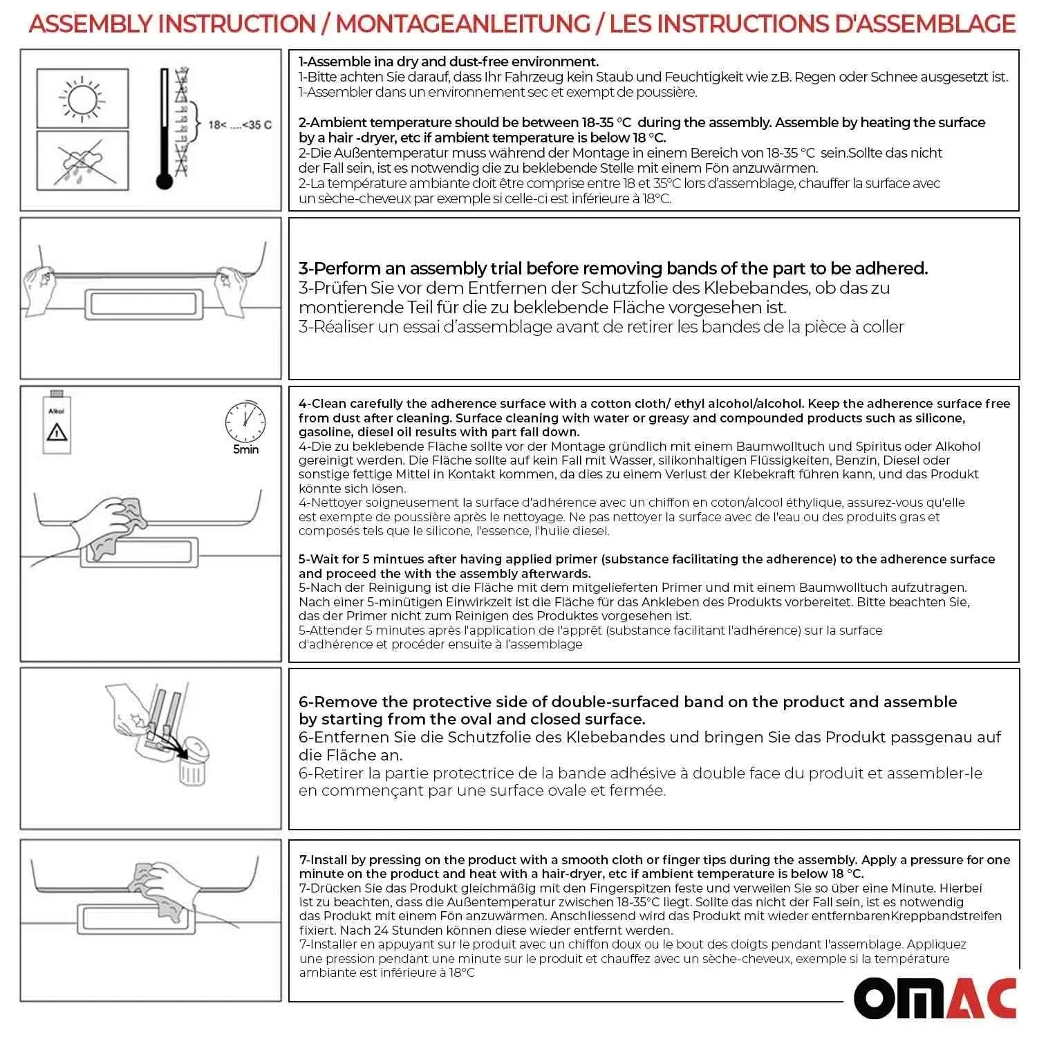 Rear Trunk Molding Trim for Land Rover LR3 2005-2009 Stainless Steel Silver 1Pc - OMAC USA