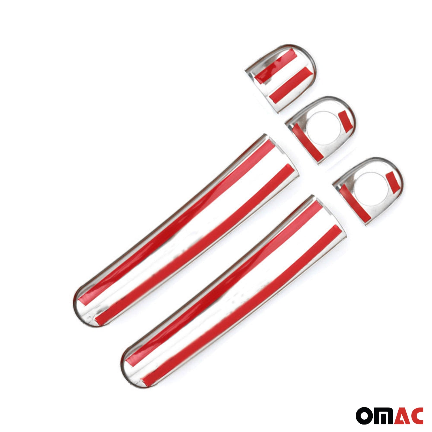 2012-2019 VW Beetle Car Door Handle Cover Protector Stainless Steel Chrome 2 Key Hole