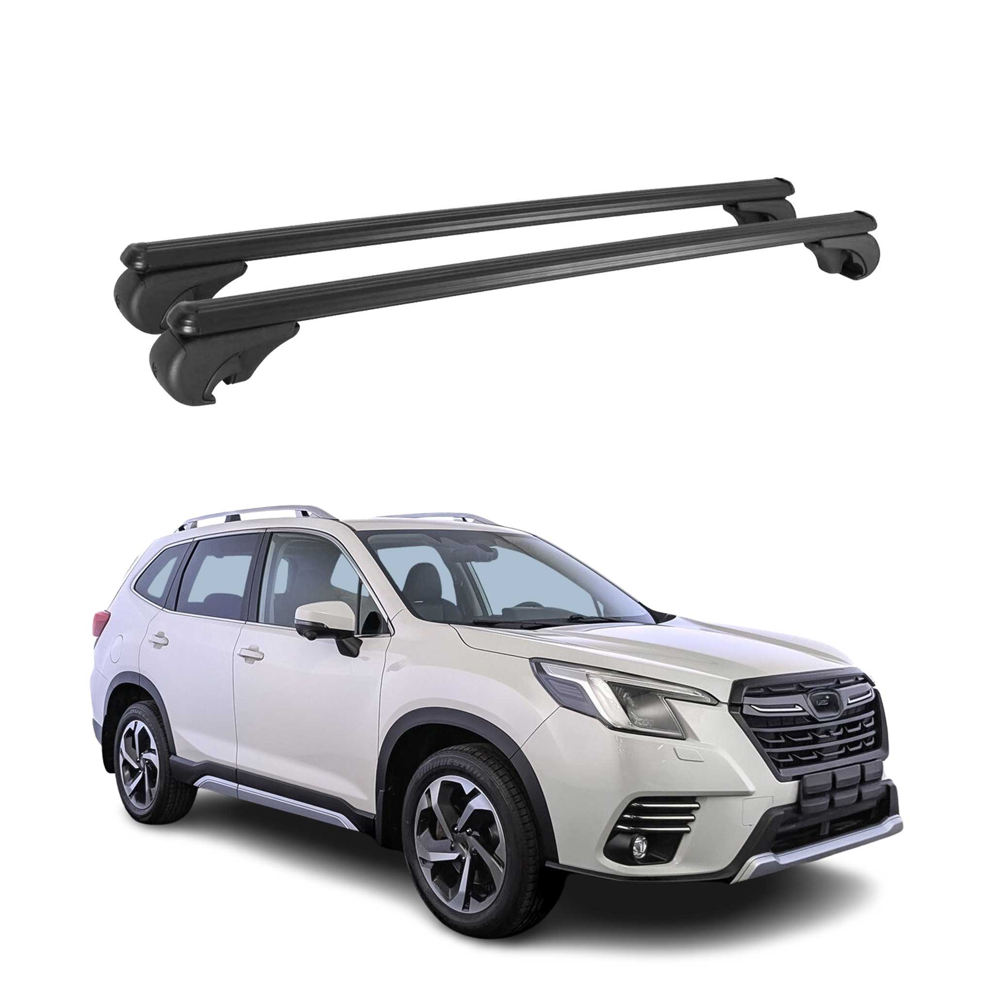 2019-2024 Subaru Forester Roof Rack Cross Bars Black