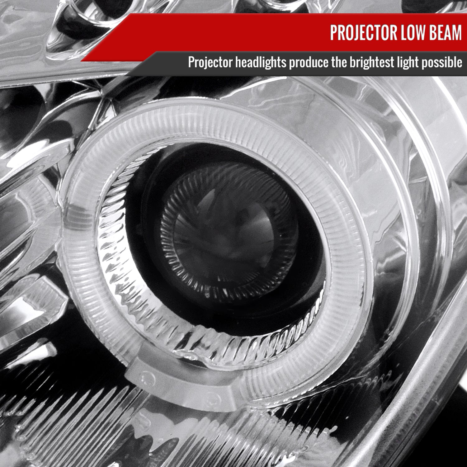 2000-2005 Toyota Celica Dual Halo Projector Headlights Chrome/Clear Lens