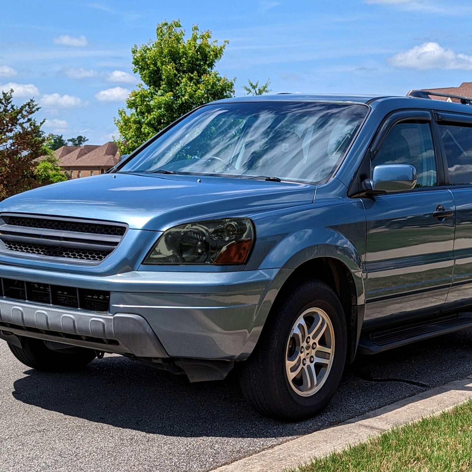 2003-2005 Honda Pilot Factory Style Headlight Chrome Housing/Smoke Lens