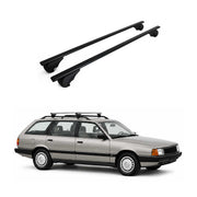 Top Roof Racks Cross Bars for Audi 5000S Avant 1984-1991 2Pcs Black