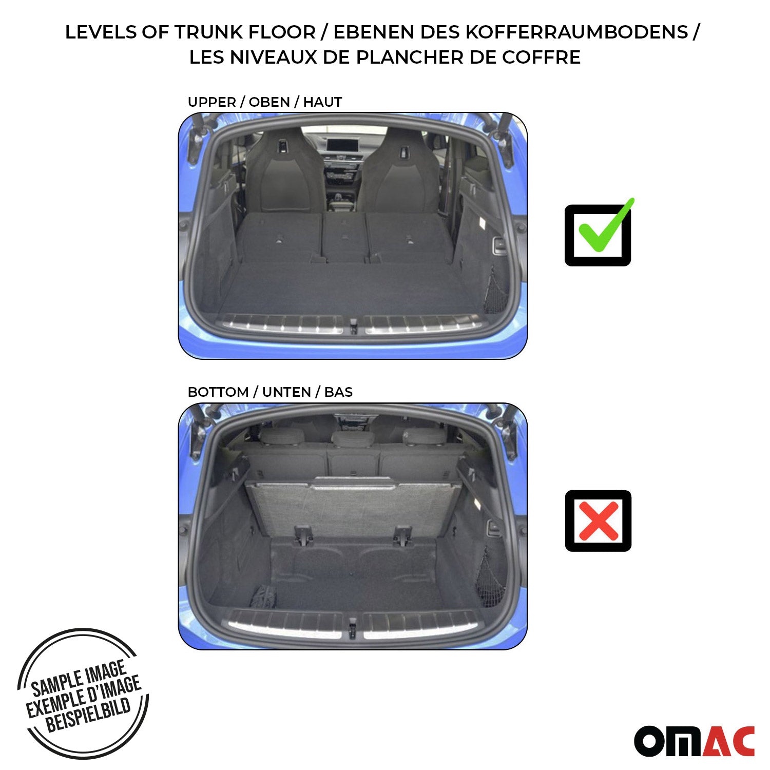 2017-2022 Kia Niro 1.gen Floor Mats & Cargo Liner Full Set All Weather Black