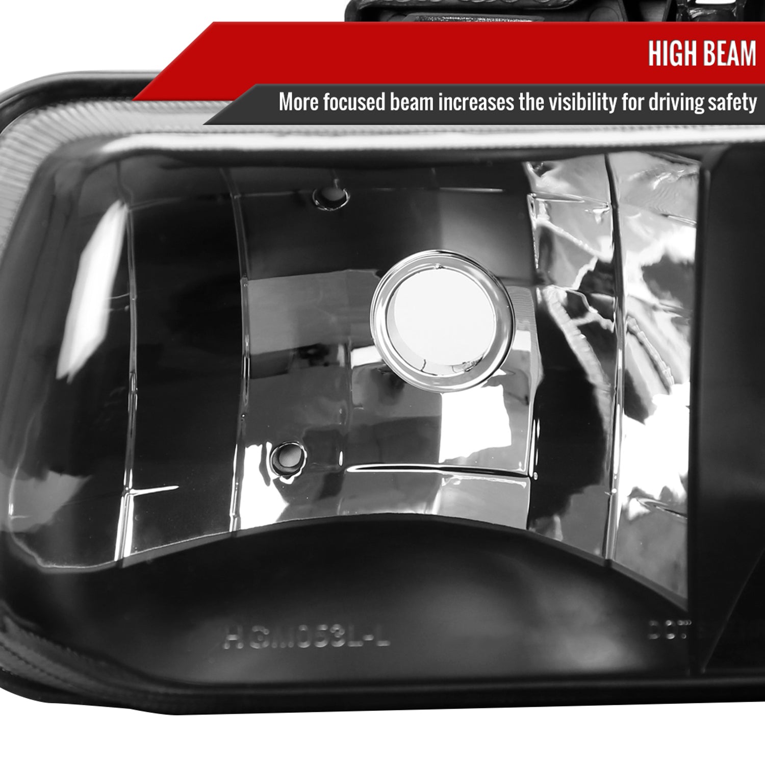 1999-2006 Chevy Silverado/Tahoe/Suburban Factory Headlights Matt Black/Clear