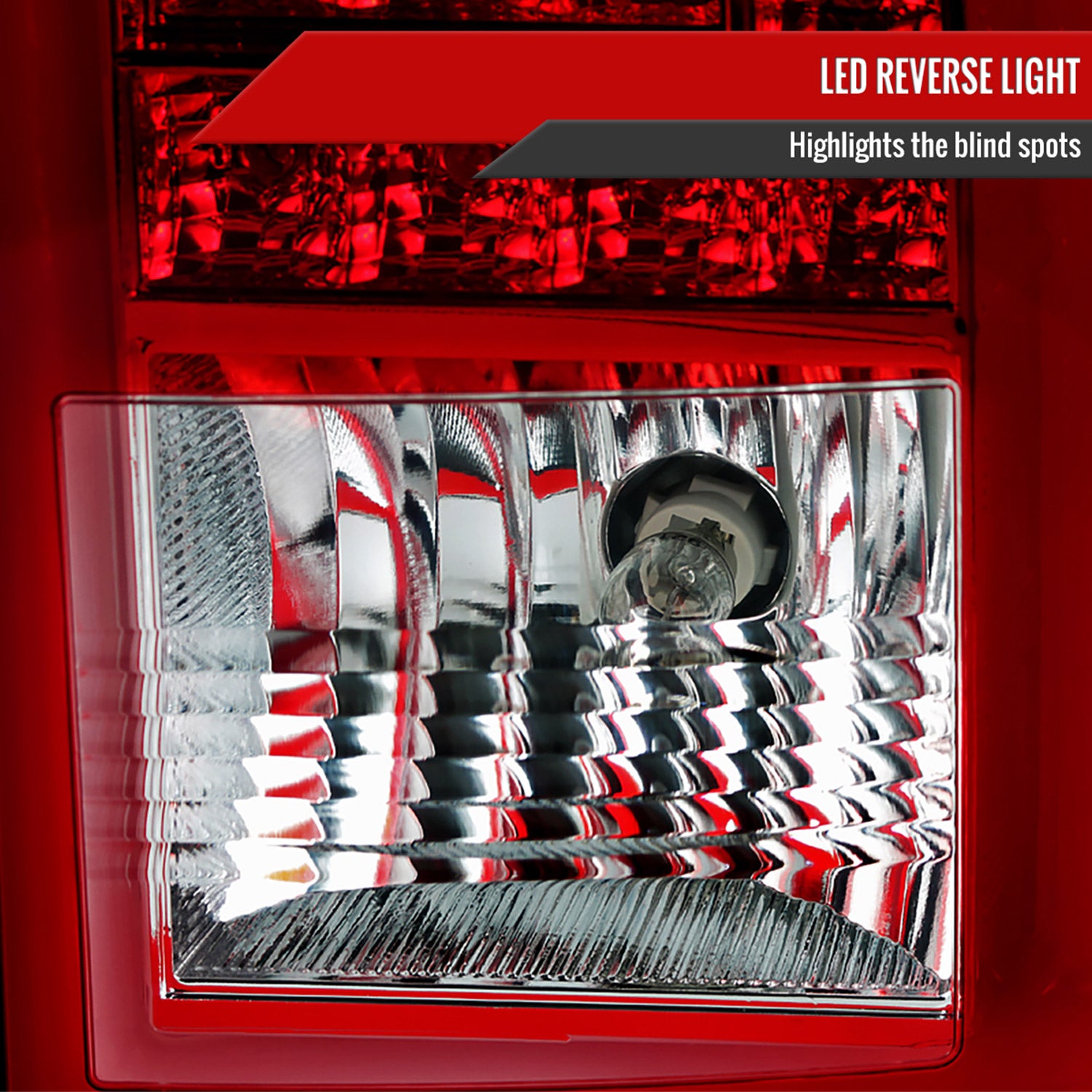 2015-2020 GMC Yukon/Yukon XL Denali SLE/SLT LED Tail Lights Chrome/Red Clear