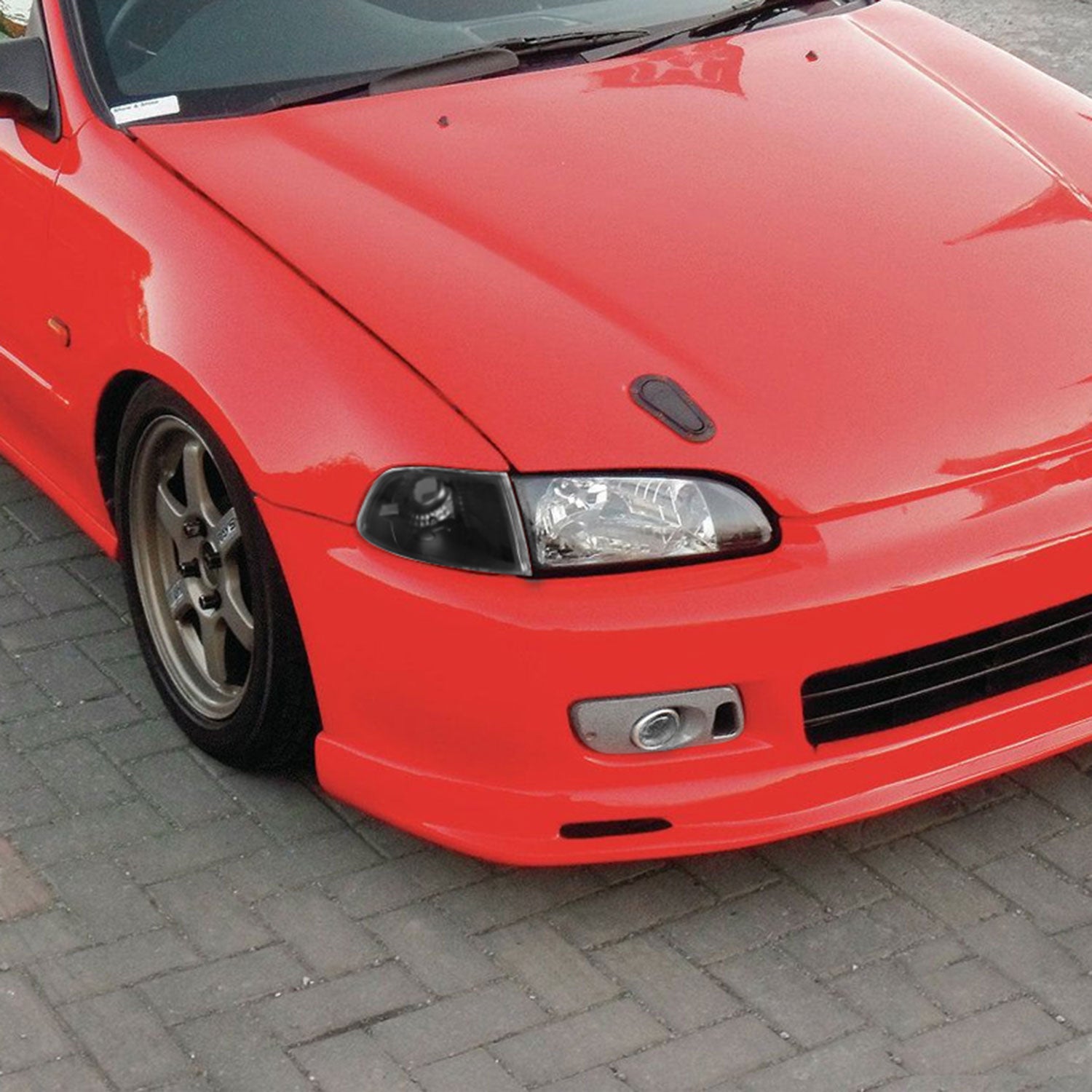 1992-1995 Honda Civic Coupe/Hatchback H3 Fog Lights Kit Chrome/Clear Lens