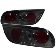 1989-1994 Nissan 240SX S13 Hatchback Tail Lights Chrome Housing/Smoke Lens