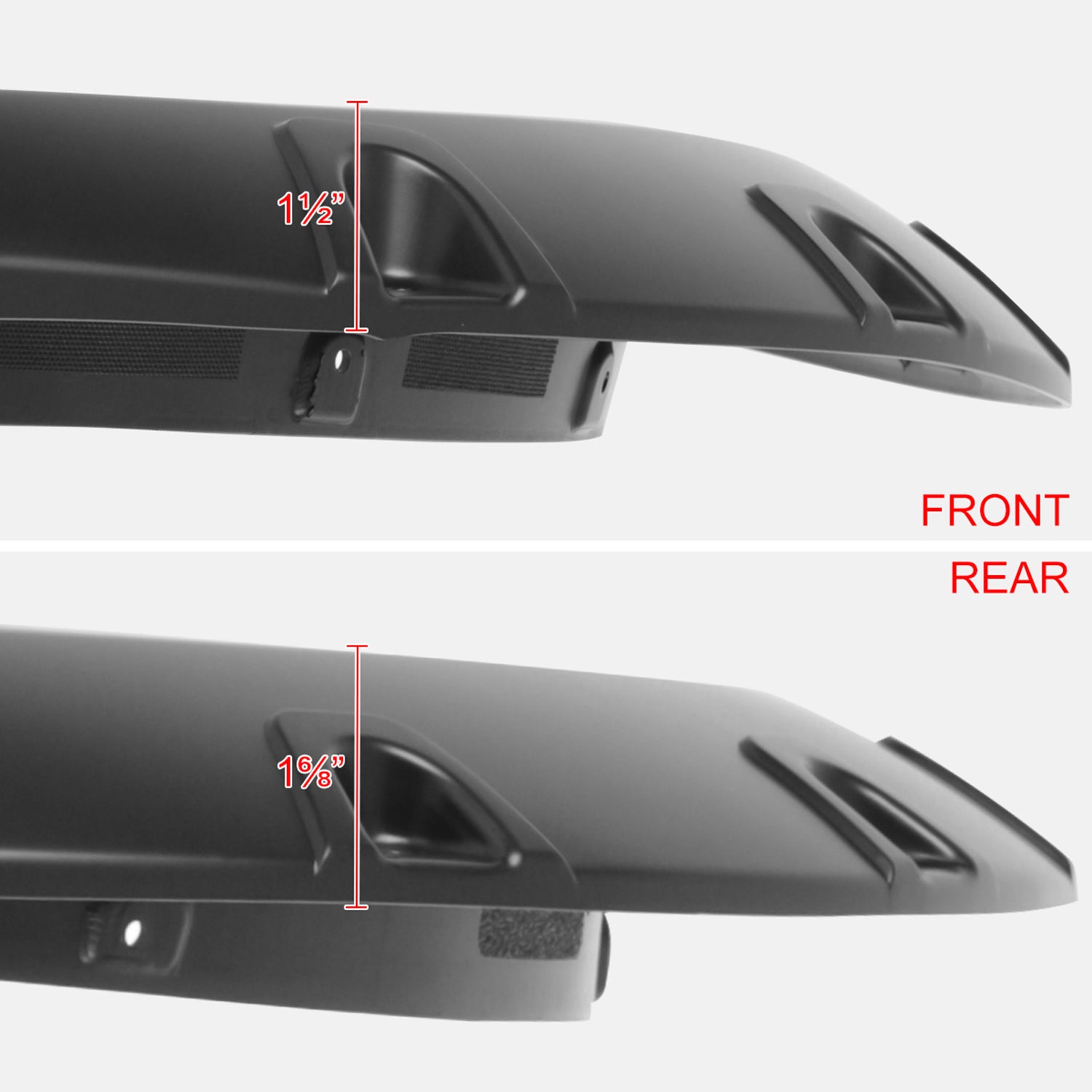 2019-2024 Dodge Ram 2500/3500 4PC Smooth Pocket Rivet Style Fender Flares