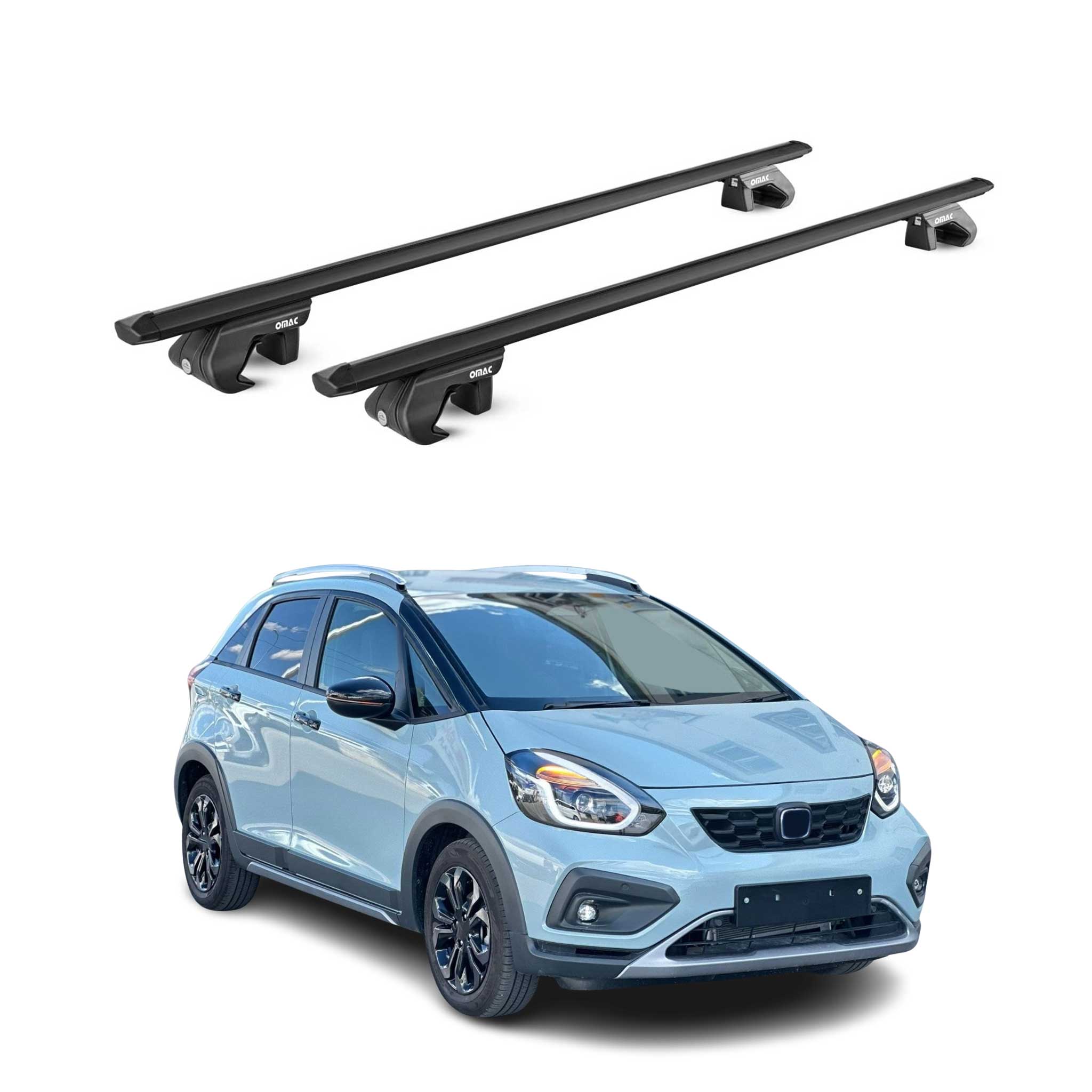 2021-2024 Honda Fit Roof Rack Cross Bars Black