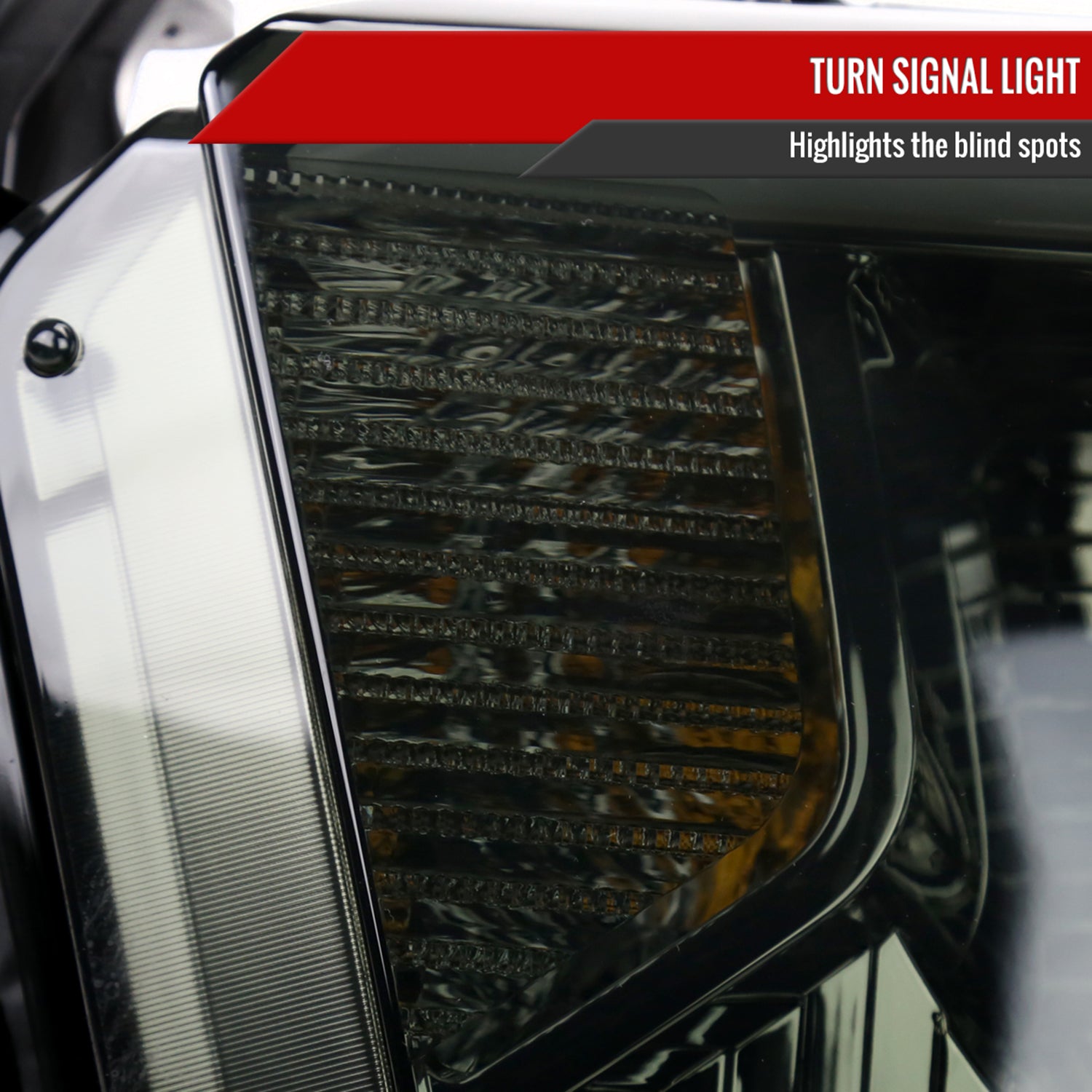 2014-2021 Toyota Tundra LED Turn Signal LED Bar Projector Headlights Smoke