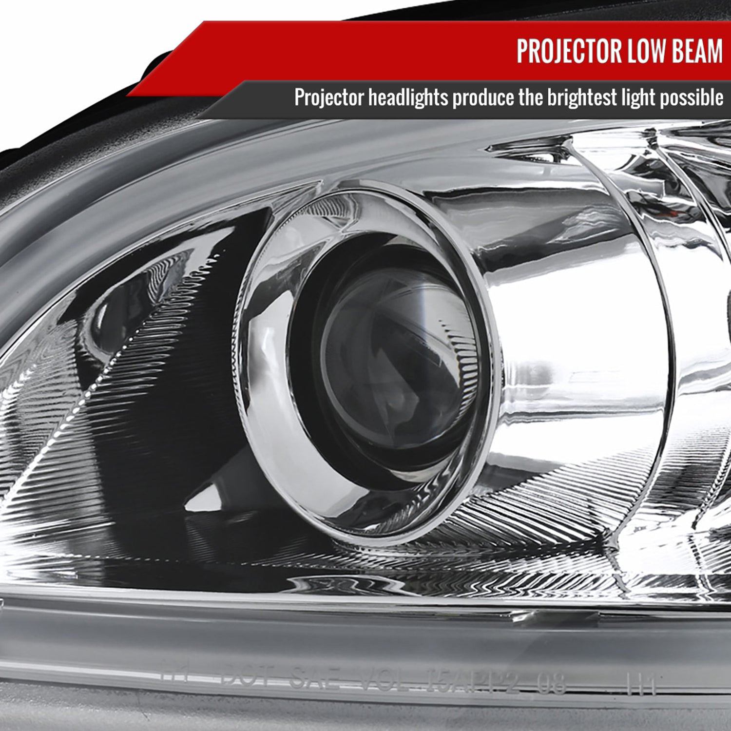 2010-2011 Kia Soul Projector Headlights LED Light Bar&LED Signal Lights Chrome