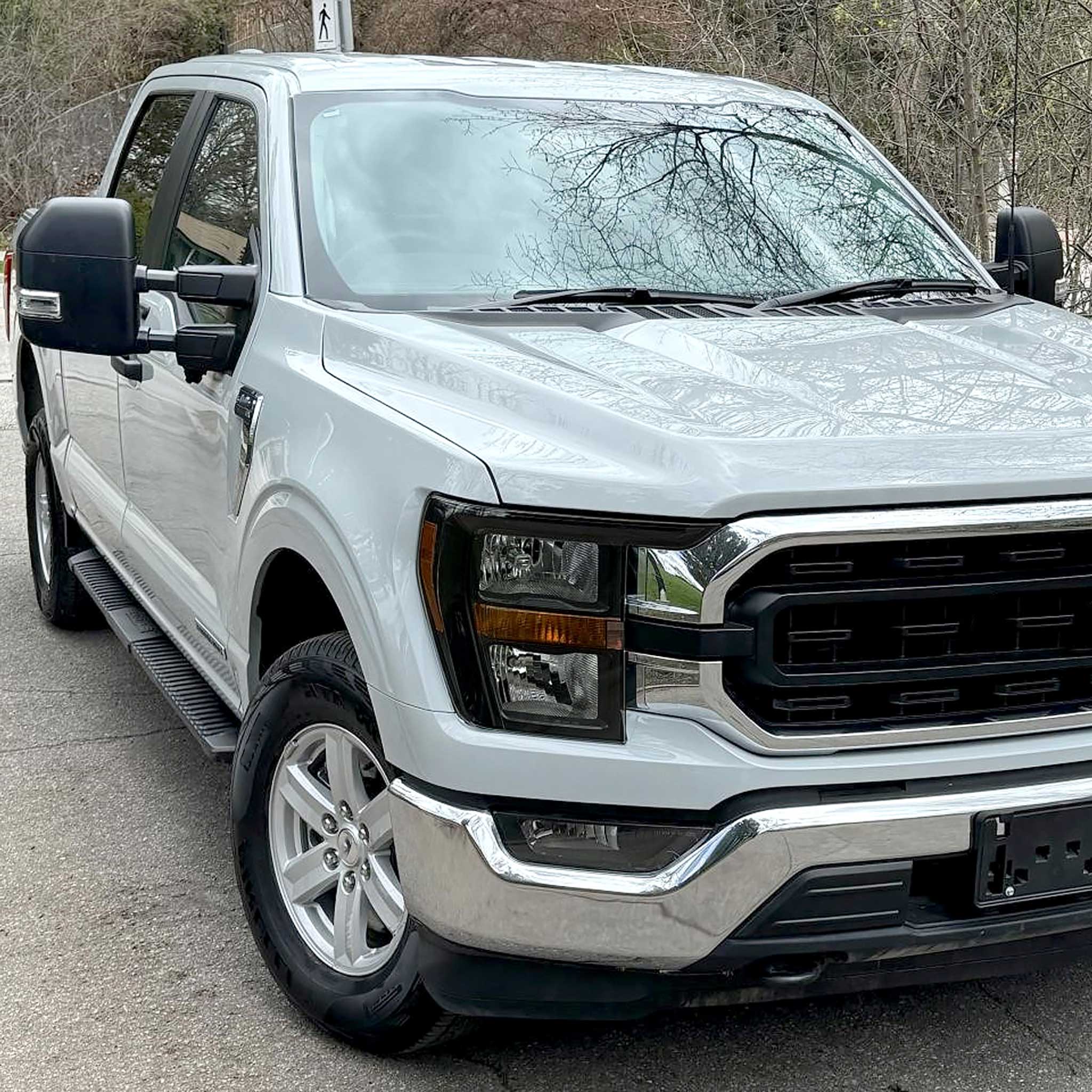 For Ford F-150 2021-2023 Factory Style Headlight Black Housing Smoked Lens