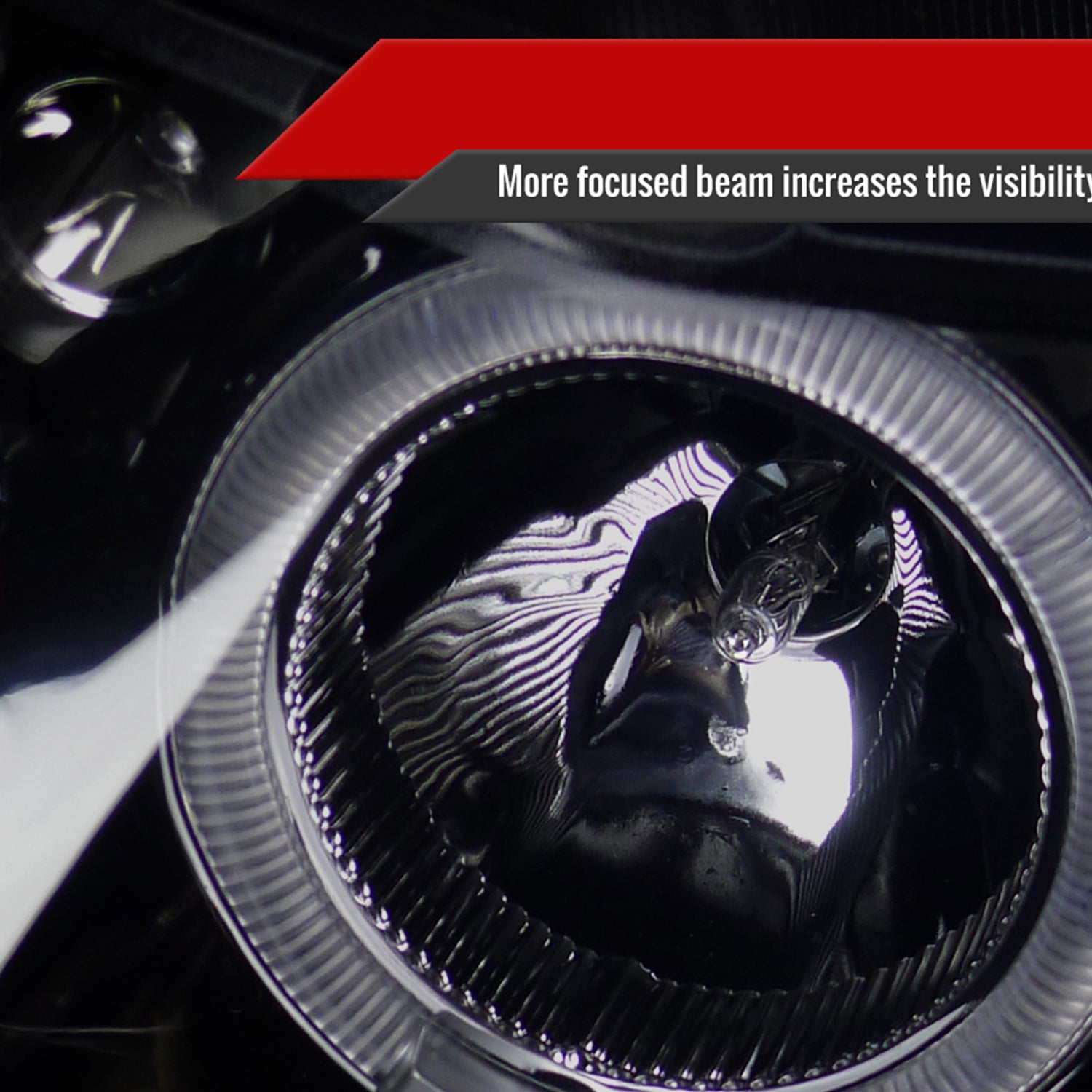 2006-2011 Honda Civic Coupe Dual Halo Projector Headlights Glossy Black/Smoke