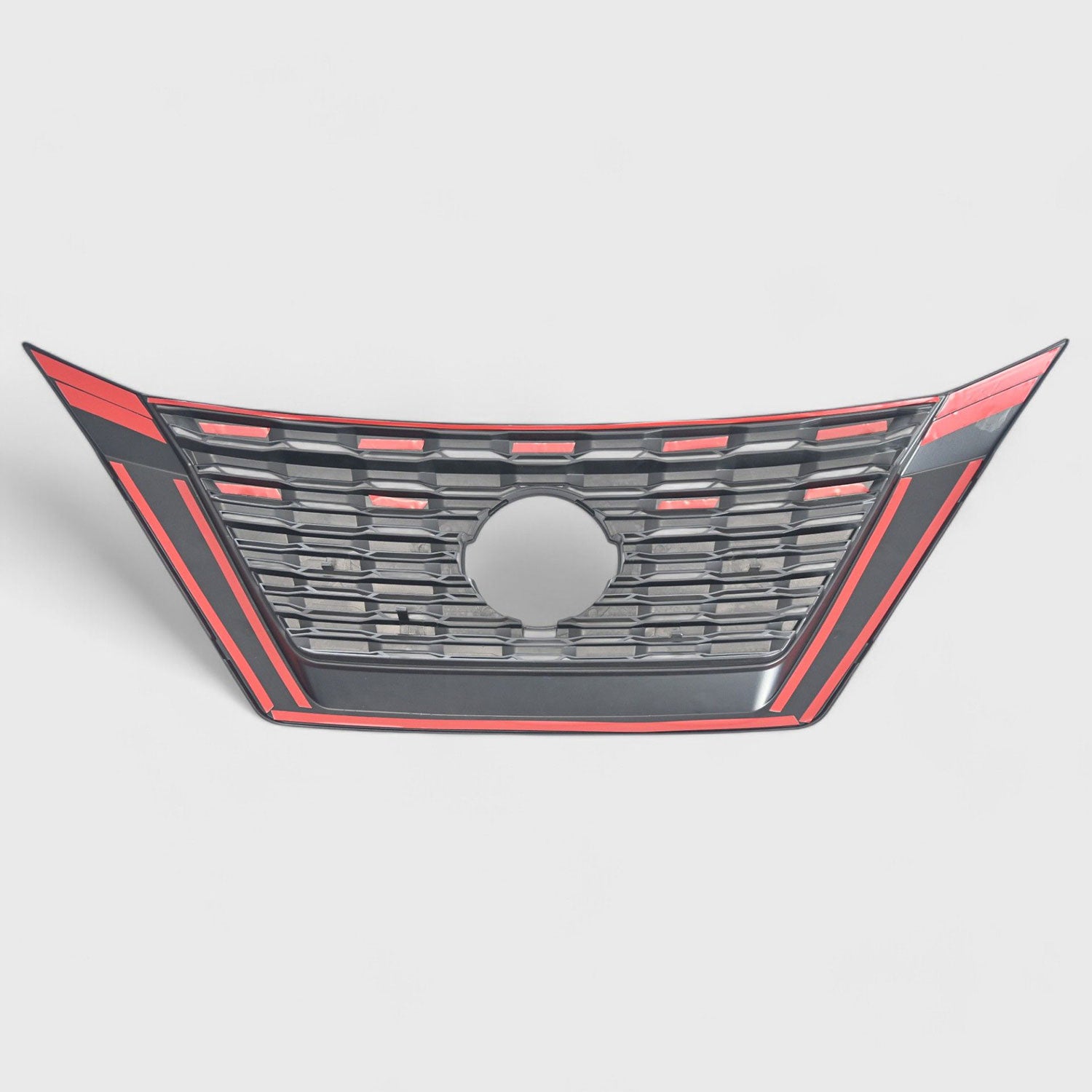 2021-2023 Nissan Rogue Grille Overlay Gloss Black 1Pcs ABS Plastic
