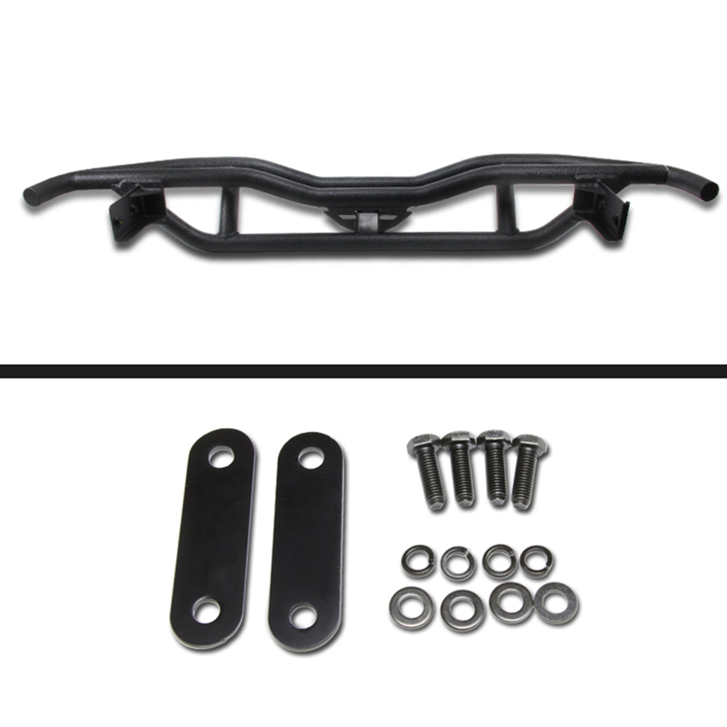 2007-2018 Jeep Wrangler JK Off Road Rock Crawler Black Rear Bumper Guard