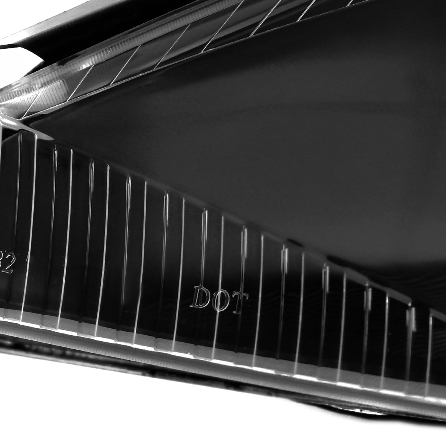 2000-2004 Ford Focus Factory Style Crystal Headlights Matte Black/Clear Lens