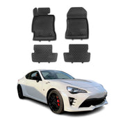 2013-2016 Scion FR-S Floor Mats Liners Full Set All Weather Black