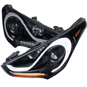 2012-2017 Hyundai Veloster LED Bar Projector Headlights Signal Lights Black